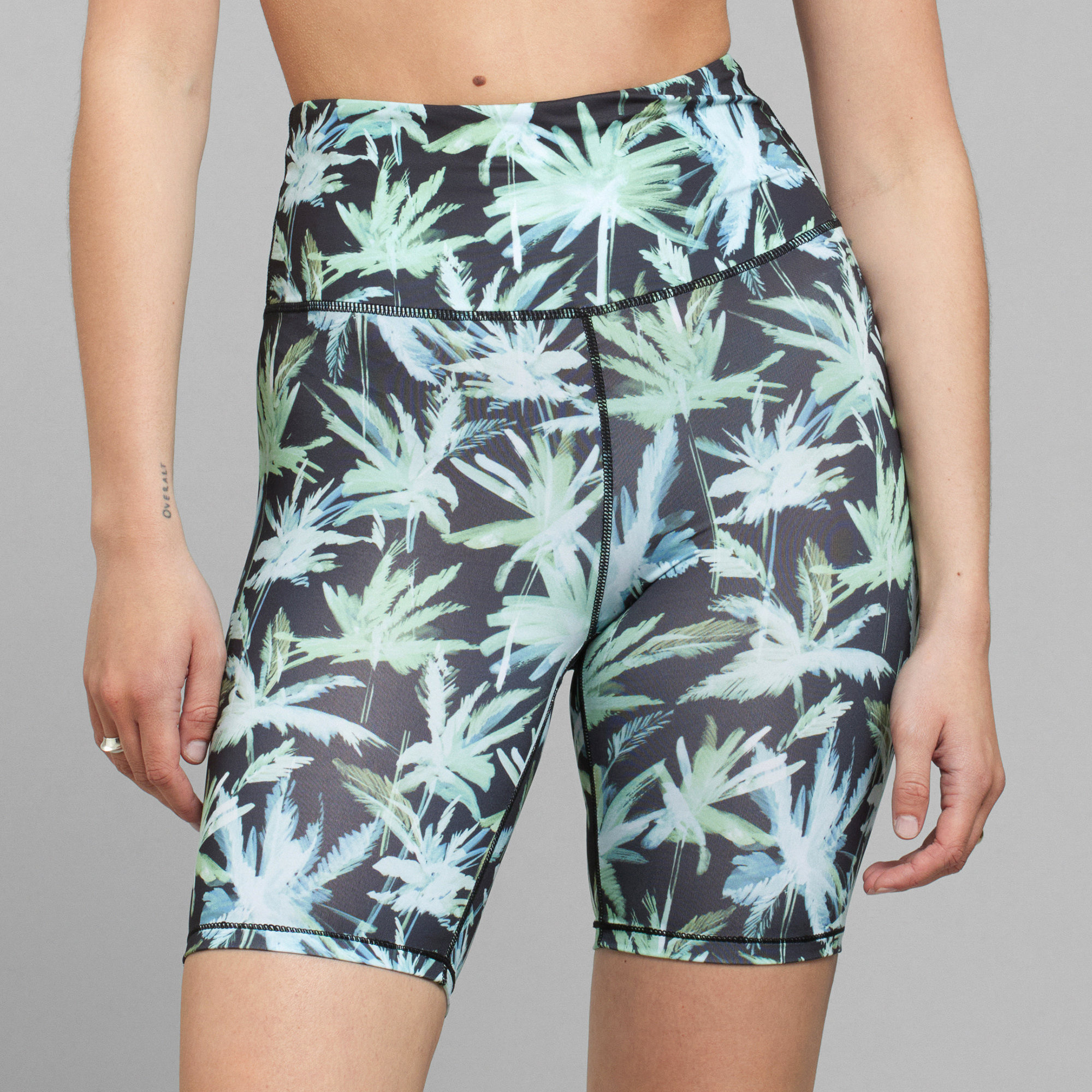 BIKE TIGHTS KORTEGO OCEAN Radlerhose palmtrees black