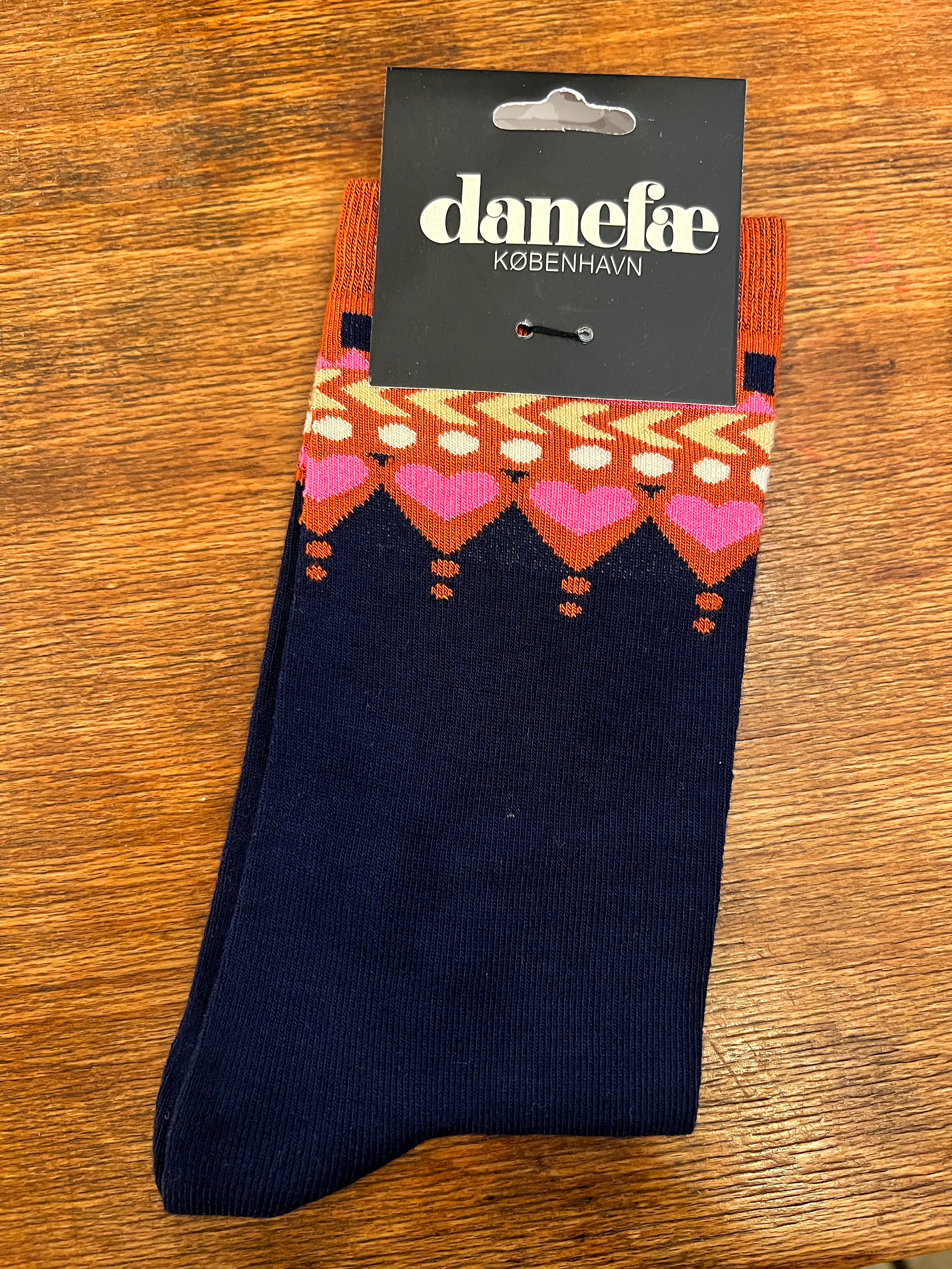 DANEFAE - DANEWALK WITH ME HEART JAQ SOCKS navy 36 - 38