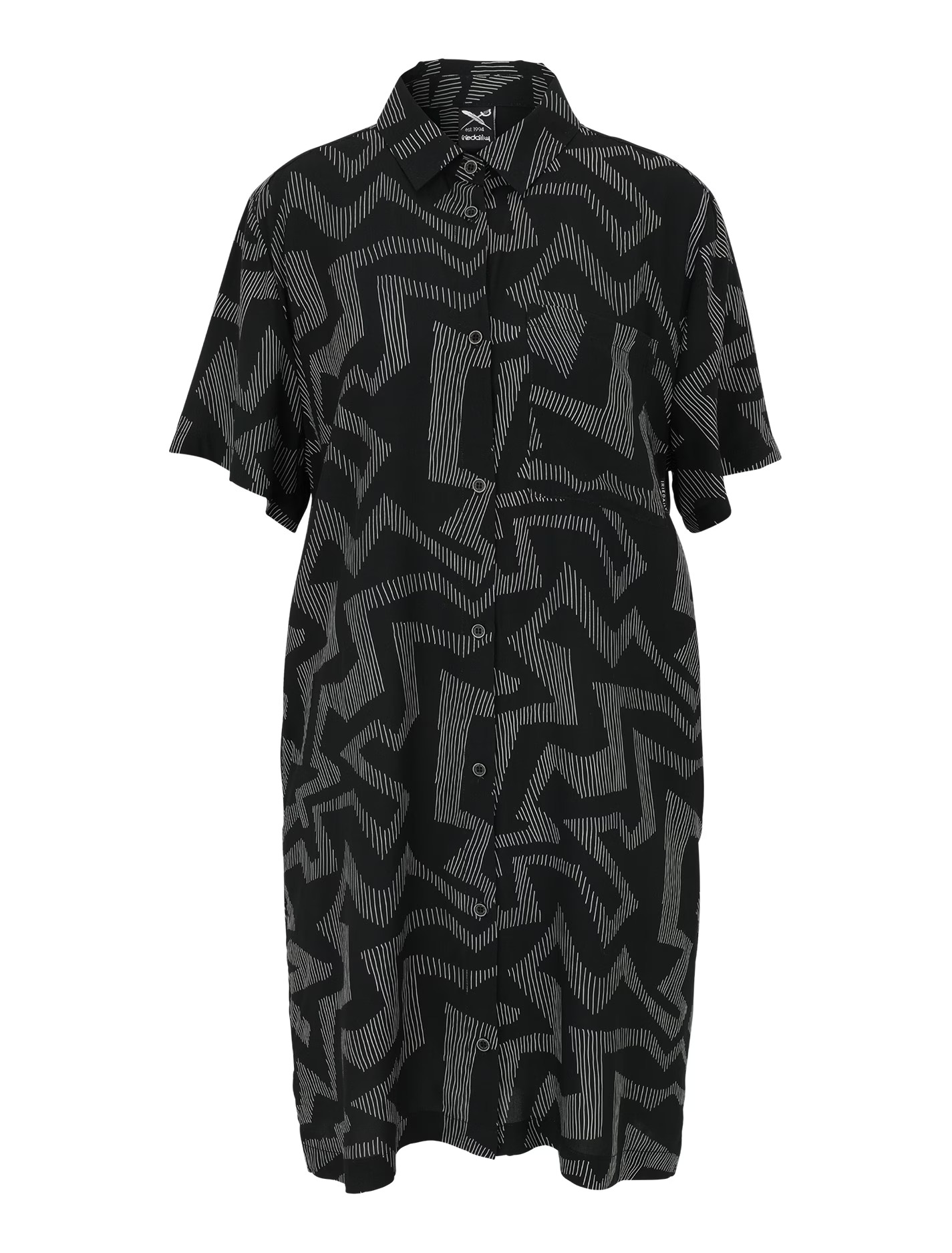 IRIE DAILY - LUCIE LONG DRESS Kleid black white