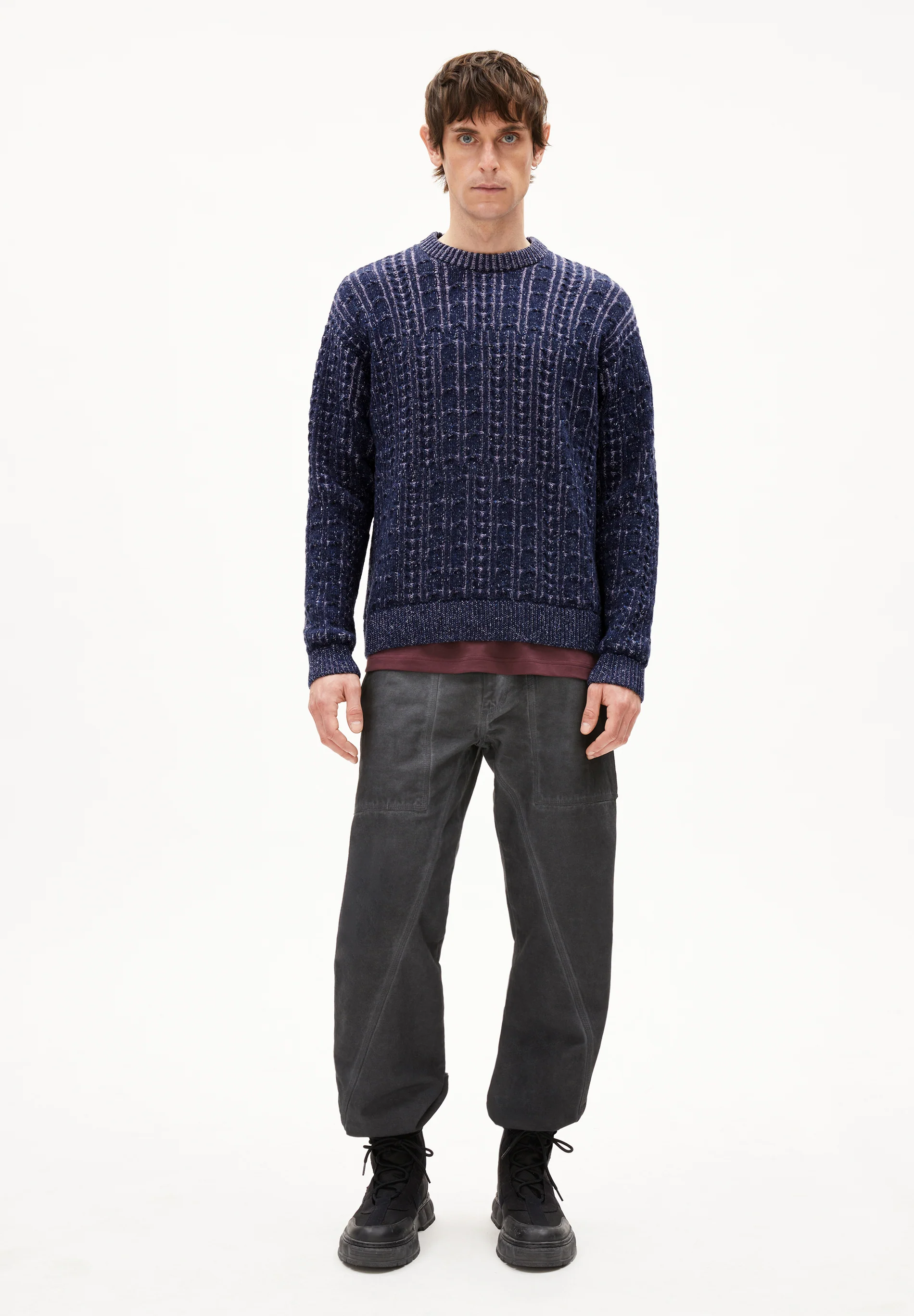 ARMEDANGELS - DAAKO Strickpullover night sky tweed frozen lavenderARMEDANGELS - DAAKO Strickpullover night sky tweed frozen lavender
