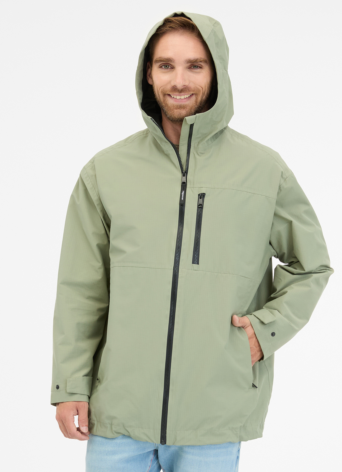 RAGWEAR - OUTGOR Regenjacke dusty green