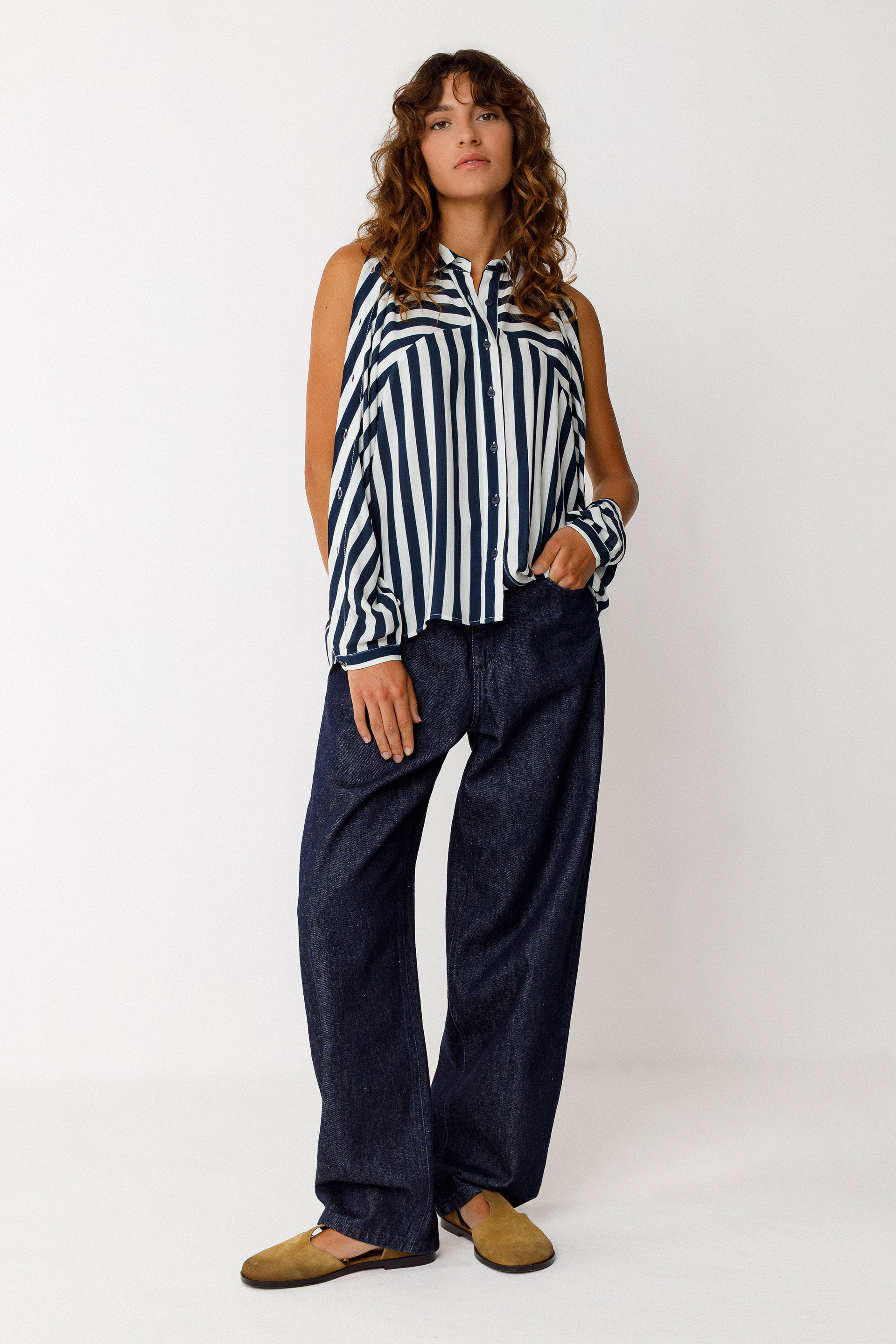 SKFK - EKIA SHIRT Ecovero Bluse GB stripes