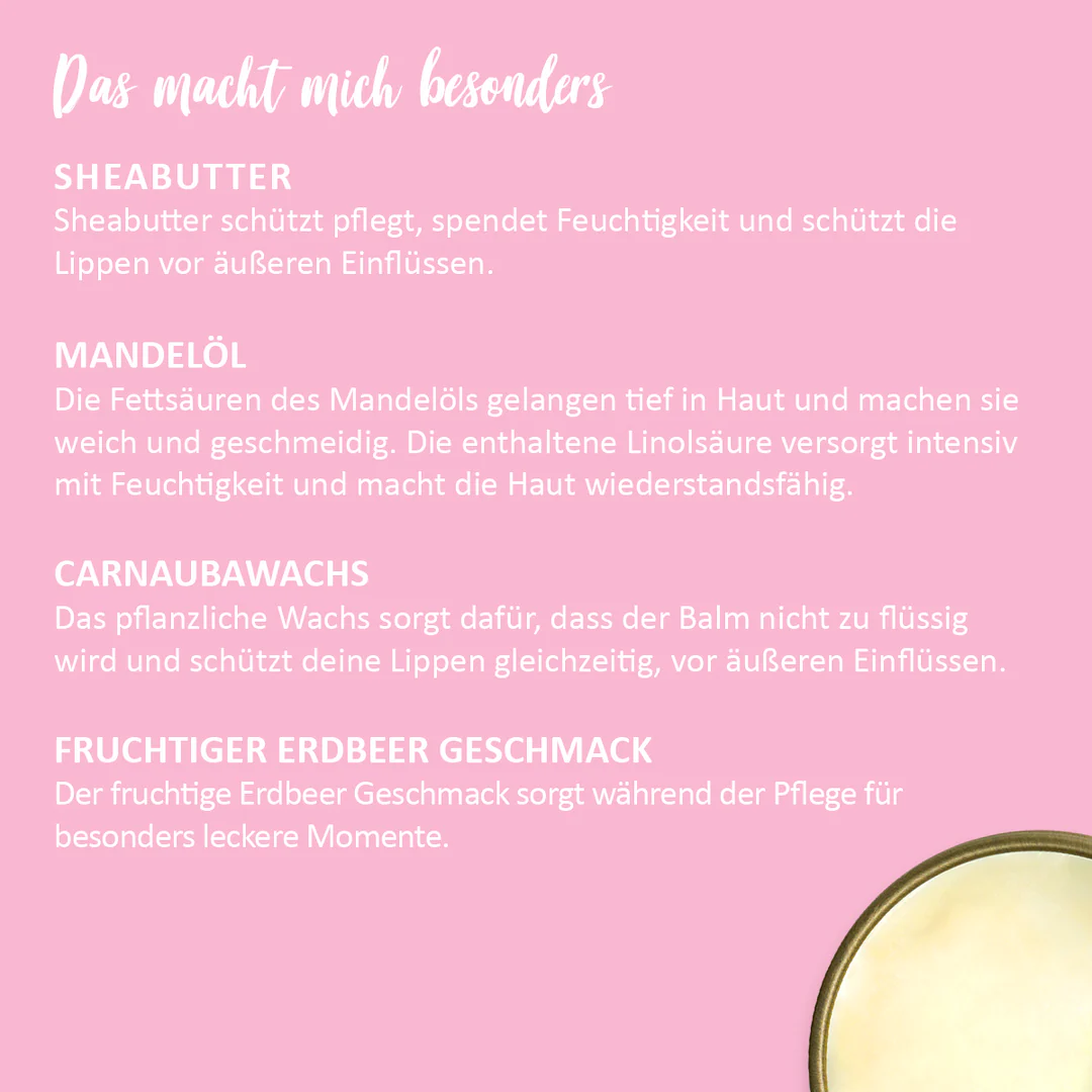 PUREMETICS - ERDBEERE - Lip Balm
