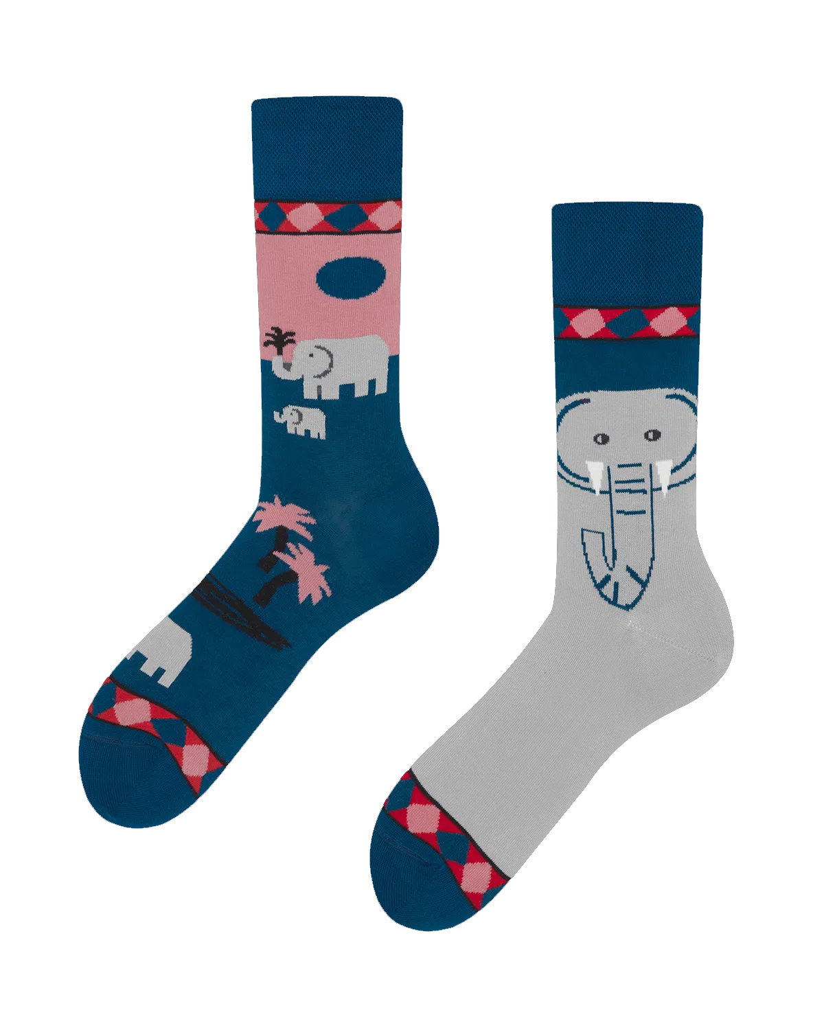 MANYMORNINGS - FUNKY ELEPHANT Motivsocken 35 - 46