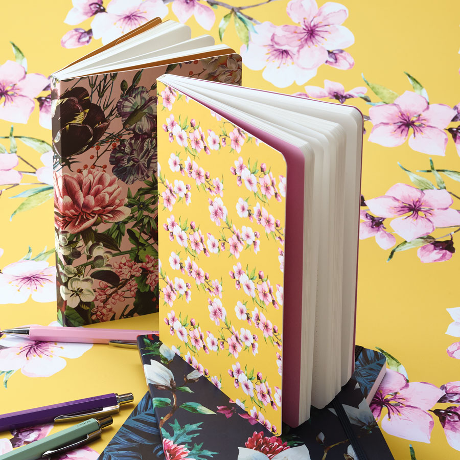 CEDON - BLÜTEN Notizbuch Heft A5 - gelb
