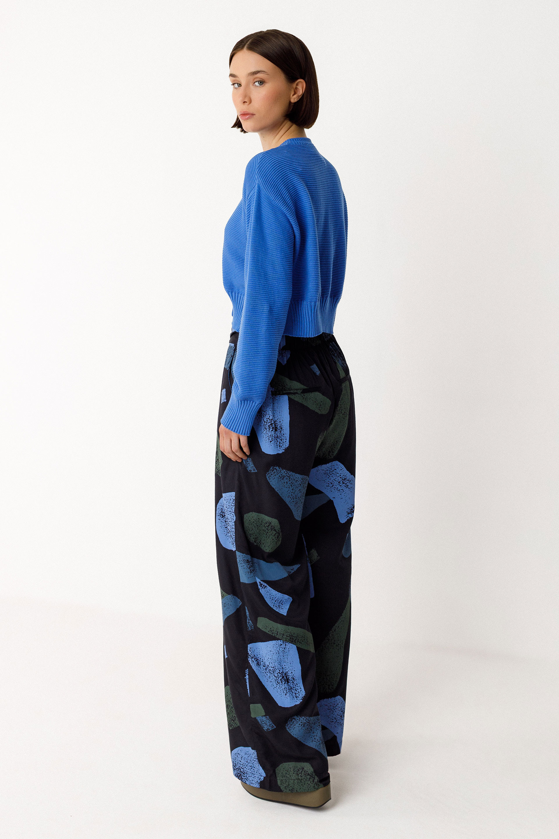 SKFK - BELENE GOTS SWEATER Strickjacke  B5 blue