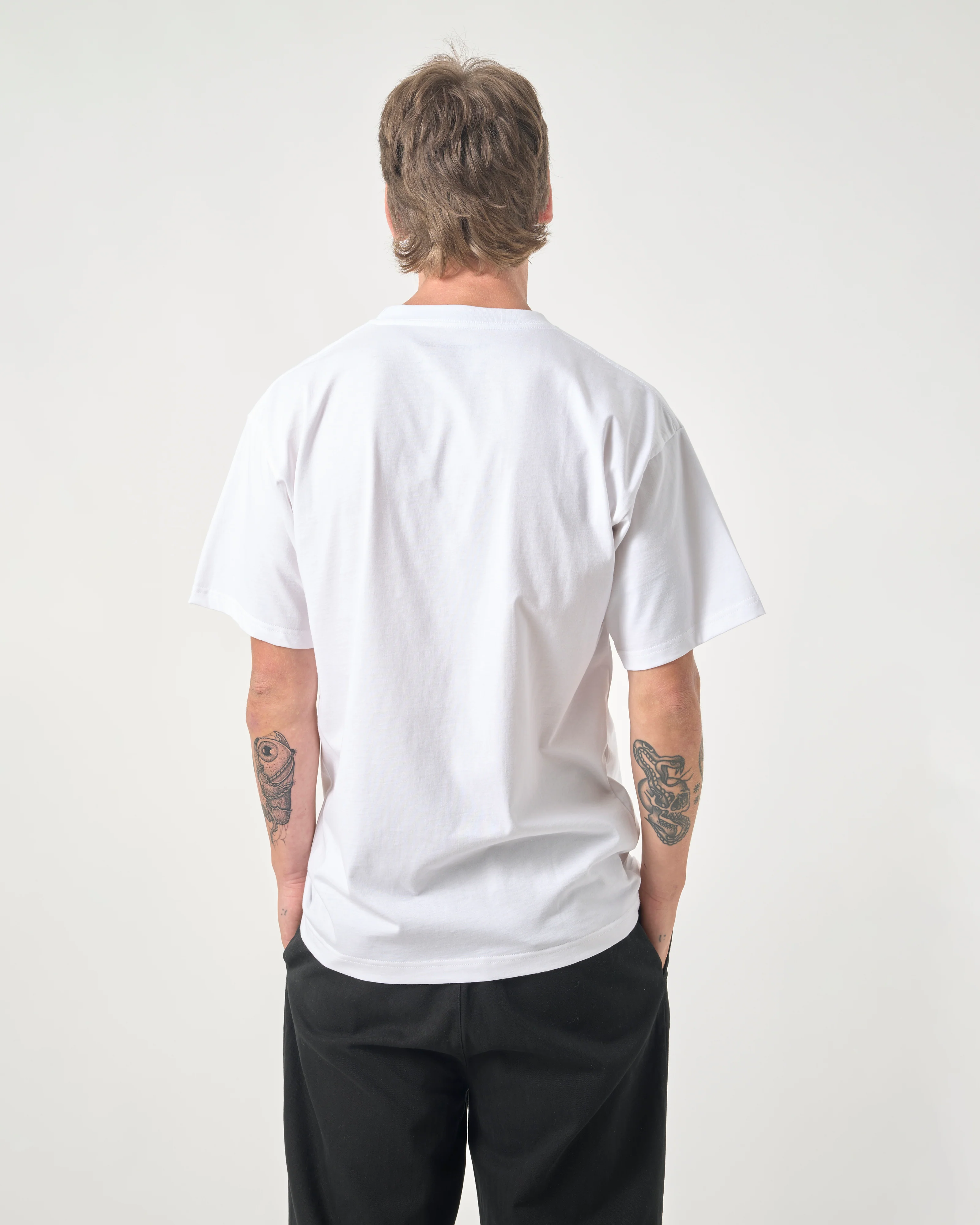 CLEPTOMANICX - CLUB CULLINAIRE GRAPHIC TEE Shirt white