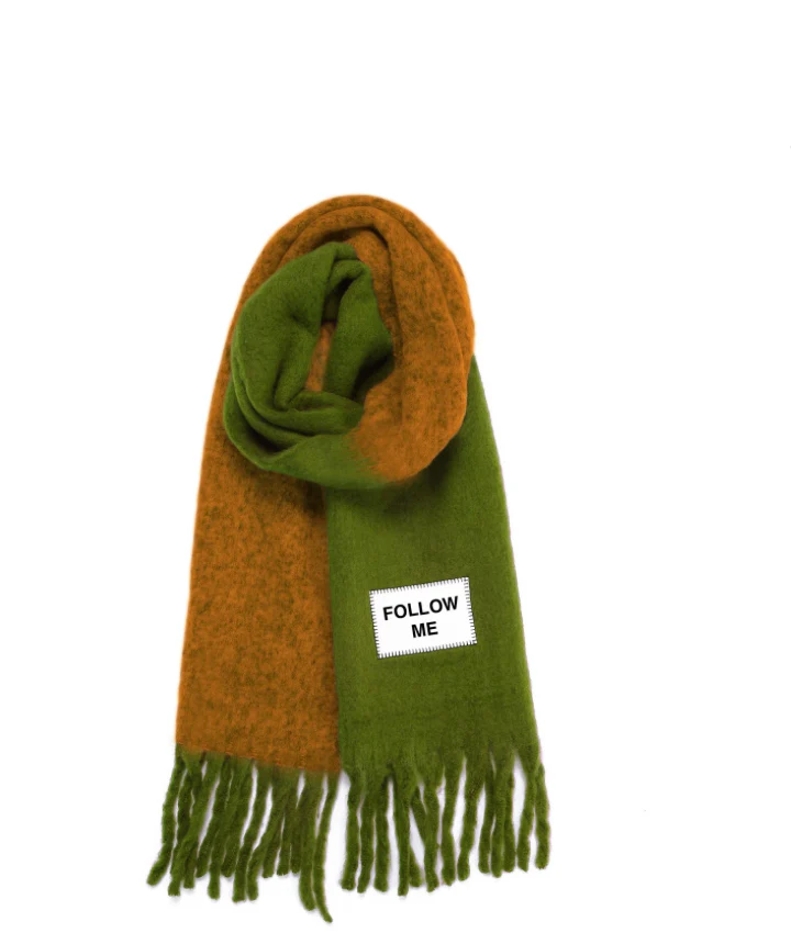 BORN TO SHINE - FOLLOW ME SCARF Schal brown green