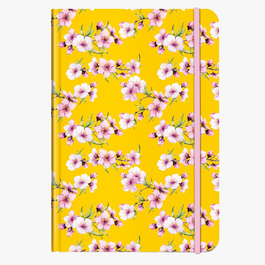 CEDON - BLÜTEN Notizbuch Heft A5 - gelb