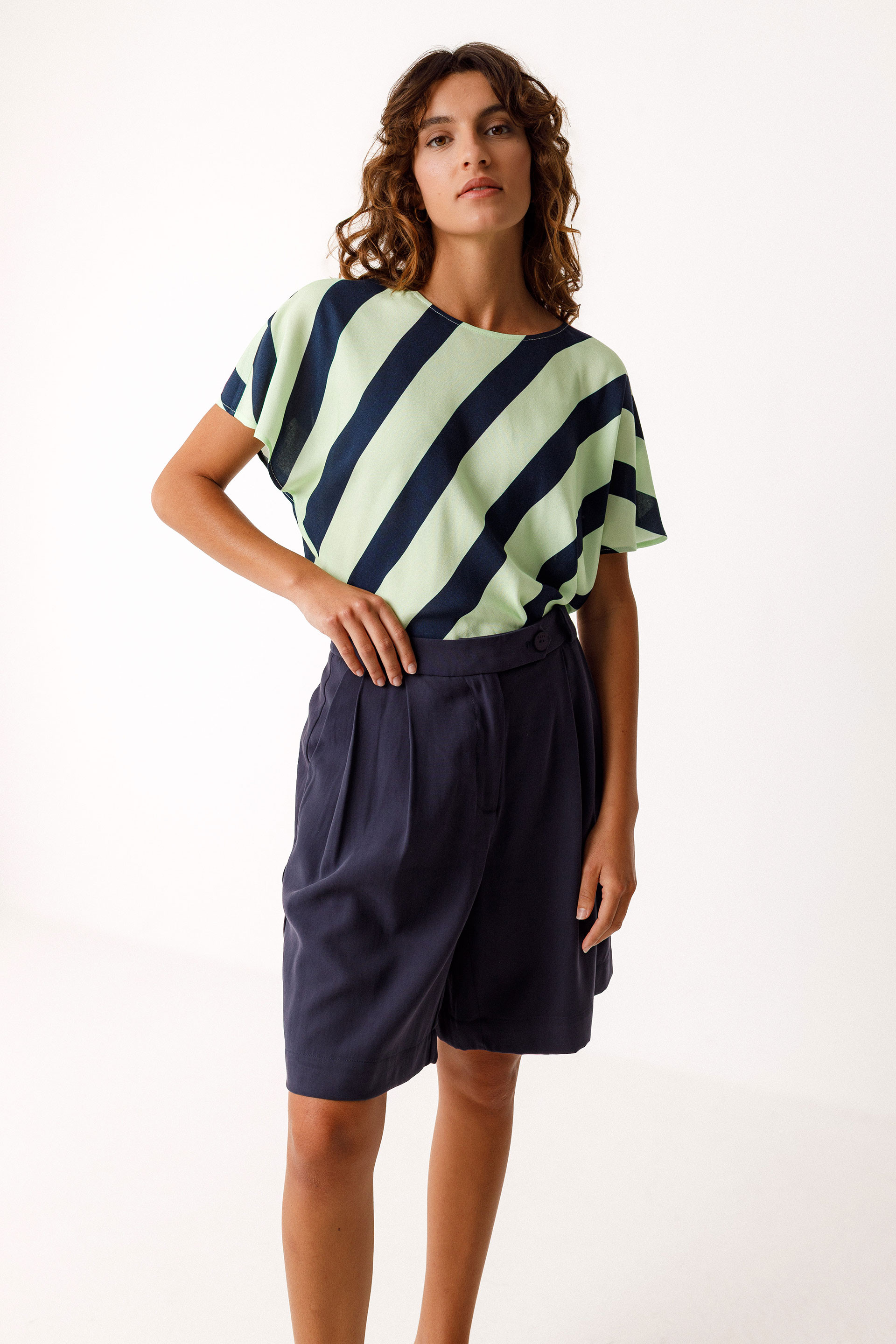 HAHAN ECOVERO T-Shirt G1 stripes