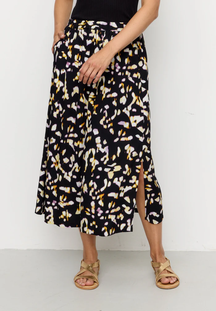 RECOLUTION - HOLLY BLURRY SKIRT Ecovero Rock black