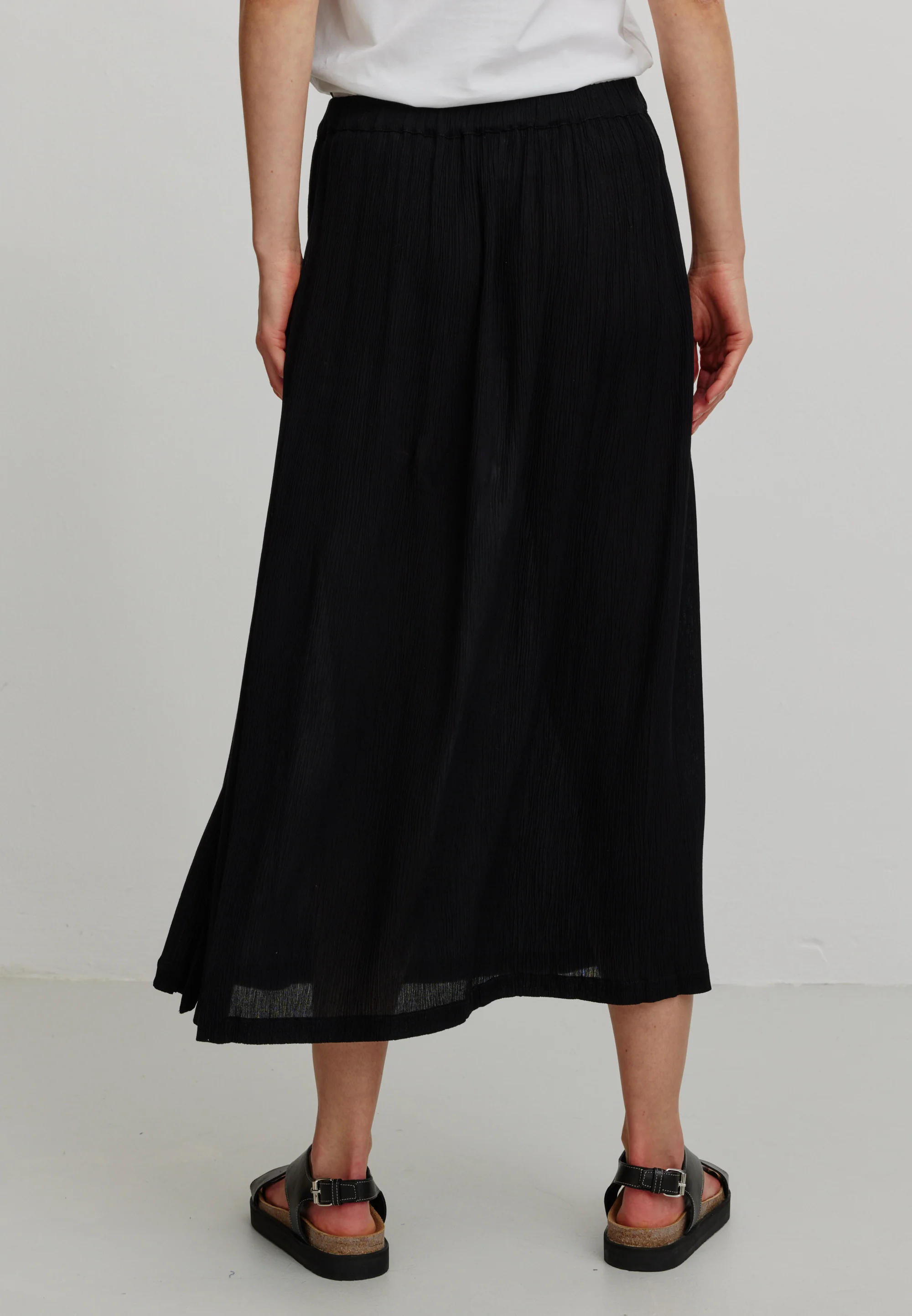 RECOLUTION - PEACH SKIRT Ecovero Rock black