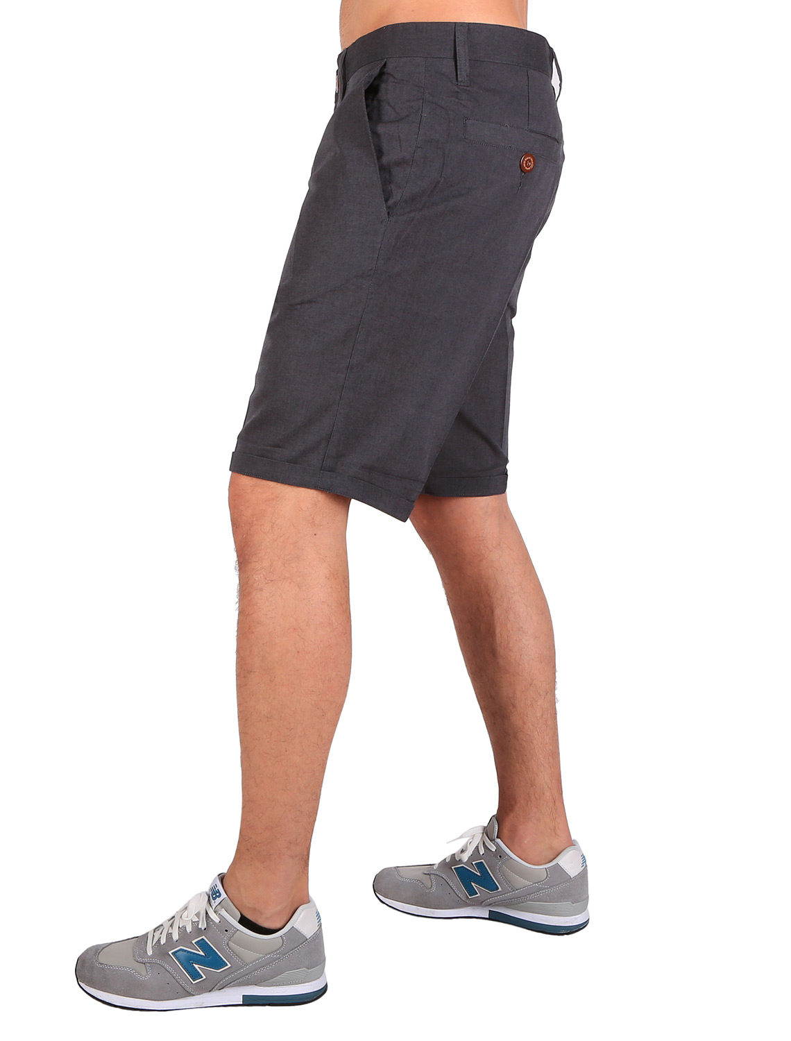 IRIE DAILY - GOLFER CHAMBRAY SHORT Hose anthra melange