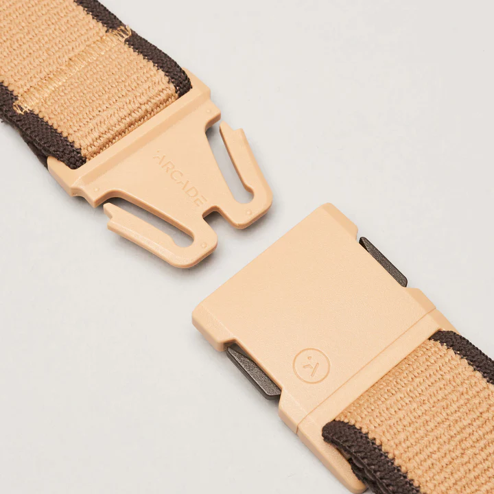ARCADE - CARLO A2 SLIM STRETCH BELT Gürtel sand med. brown