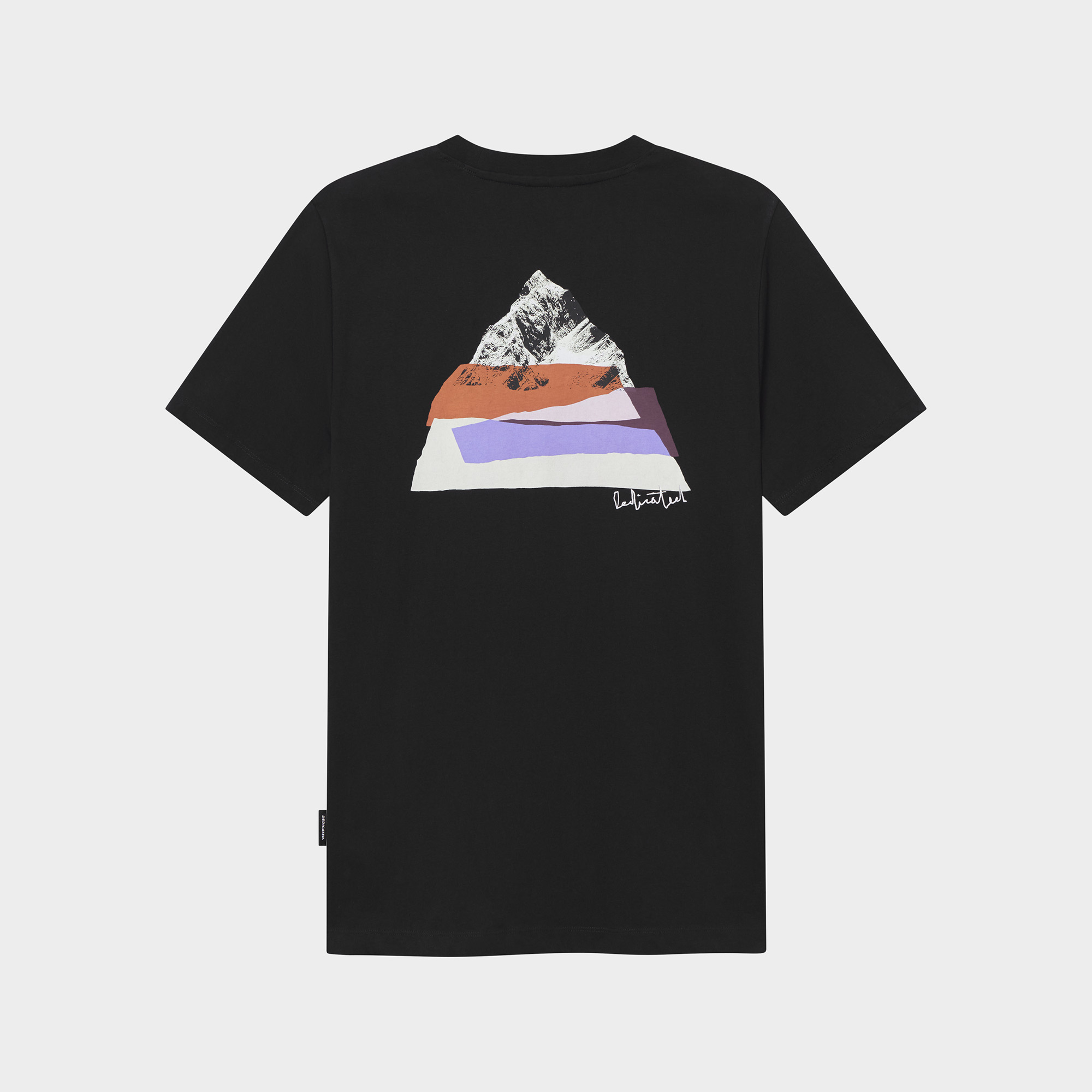 DEDICATED - CUT OUT MOUNTAIN STOCKHOLM T-Shirt black