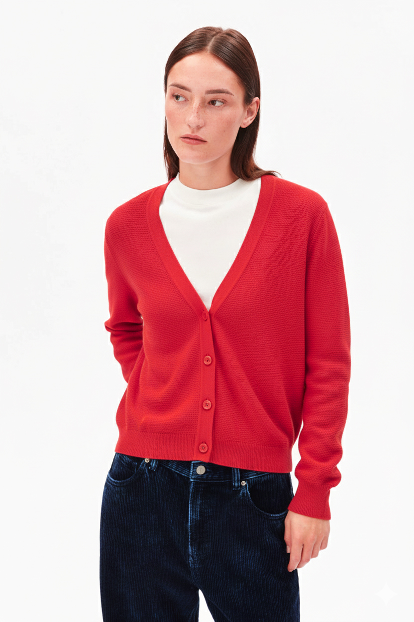 ARMEDANGELS - MENAAL LINKS LINKS Cardigan mars red