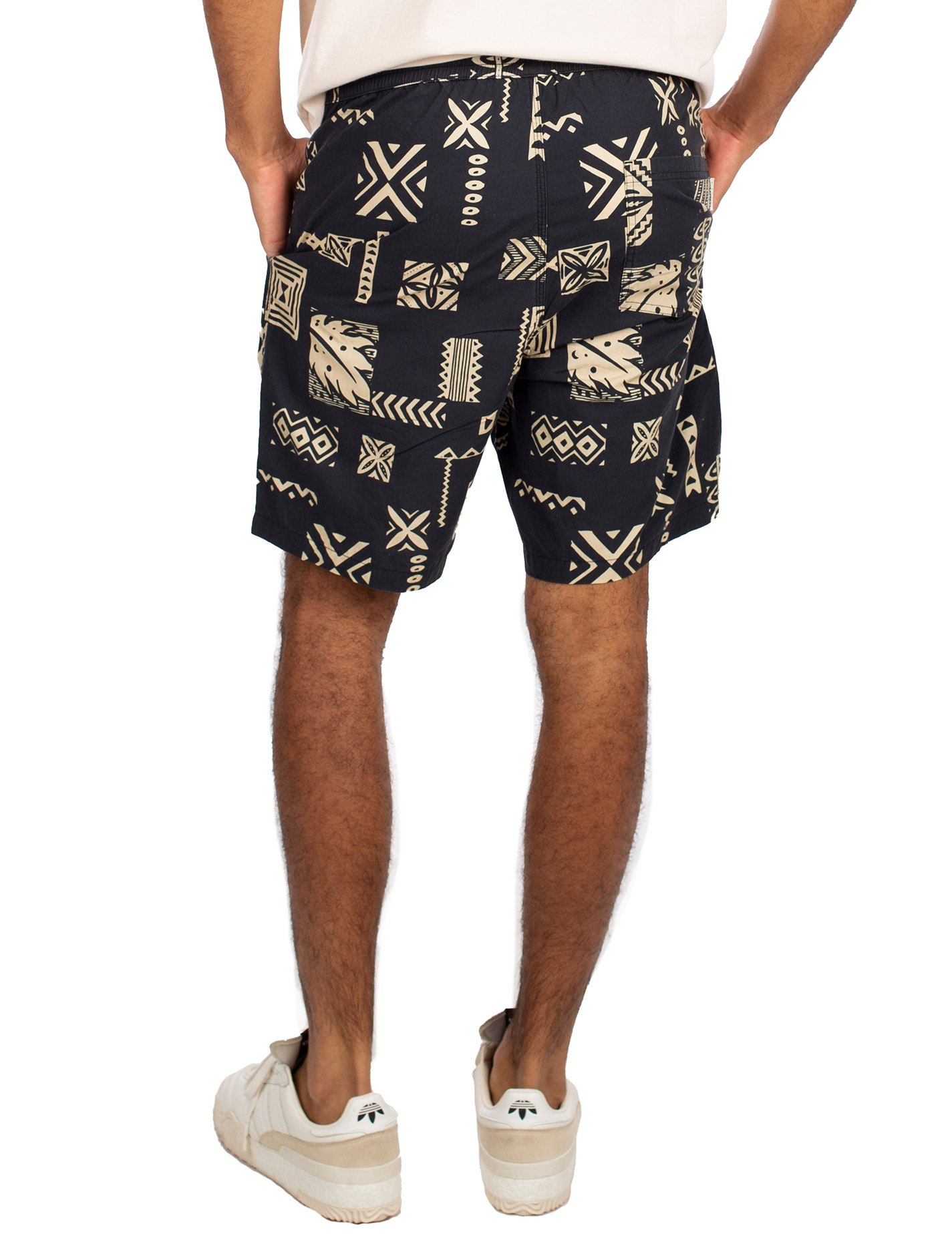 IRIE DAILY - CITY RELAX SHORT Hose black and white