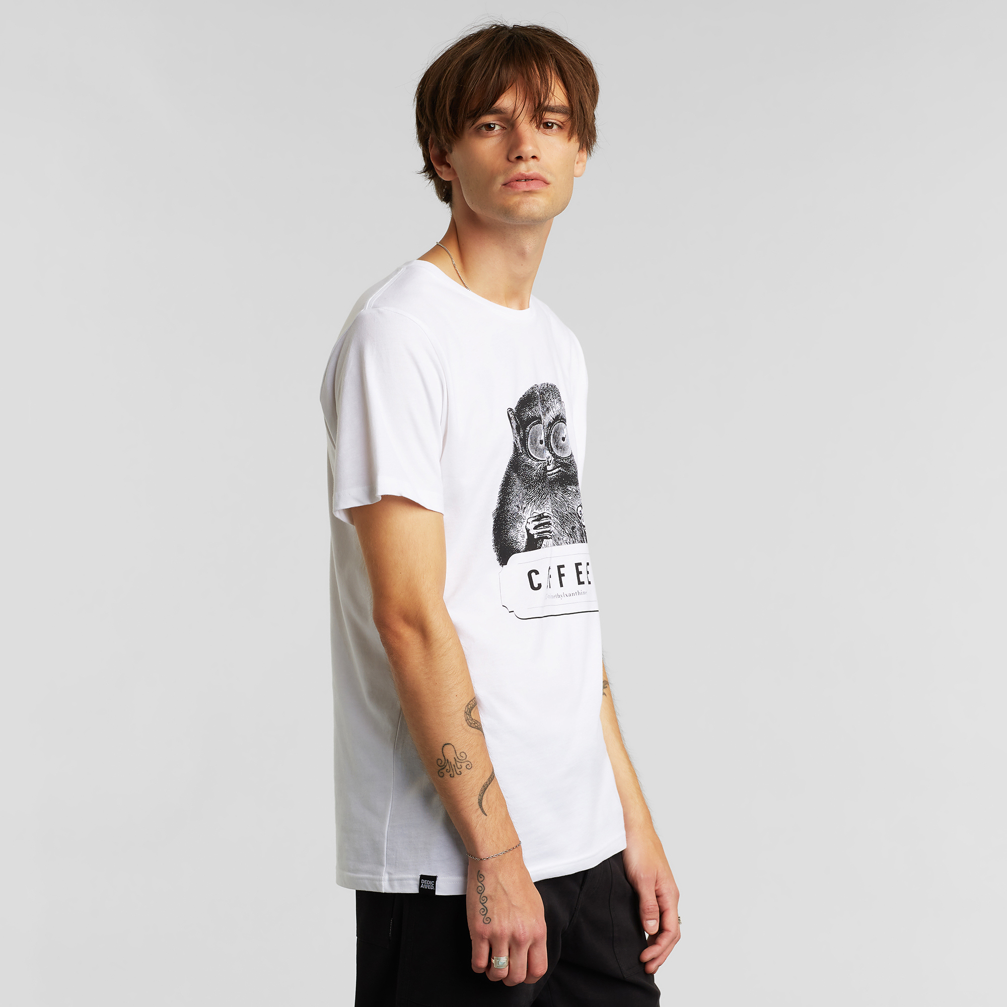 DEDICATED - CAFFEINE KICK STOCKHOLM T-Shirt white