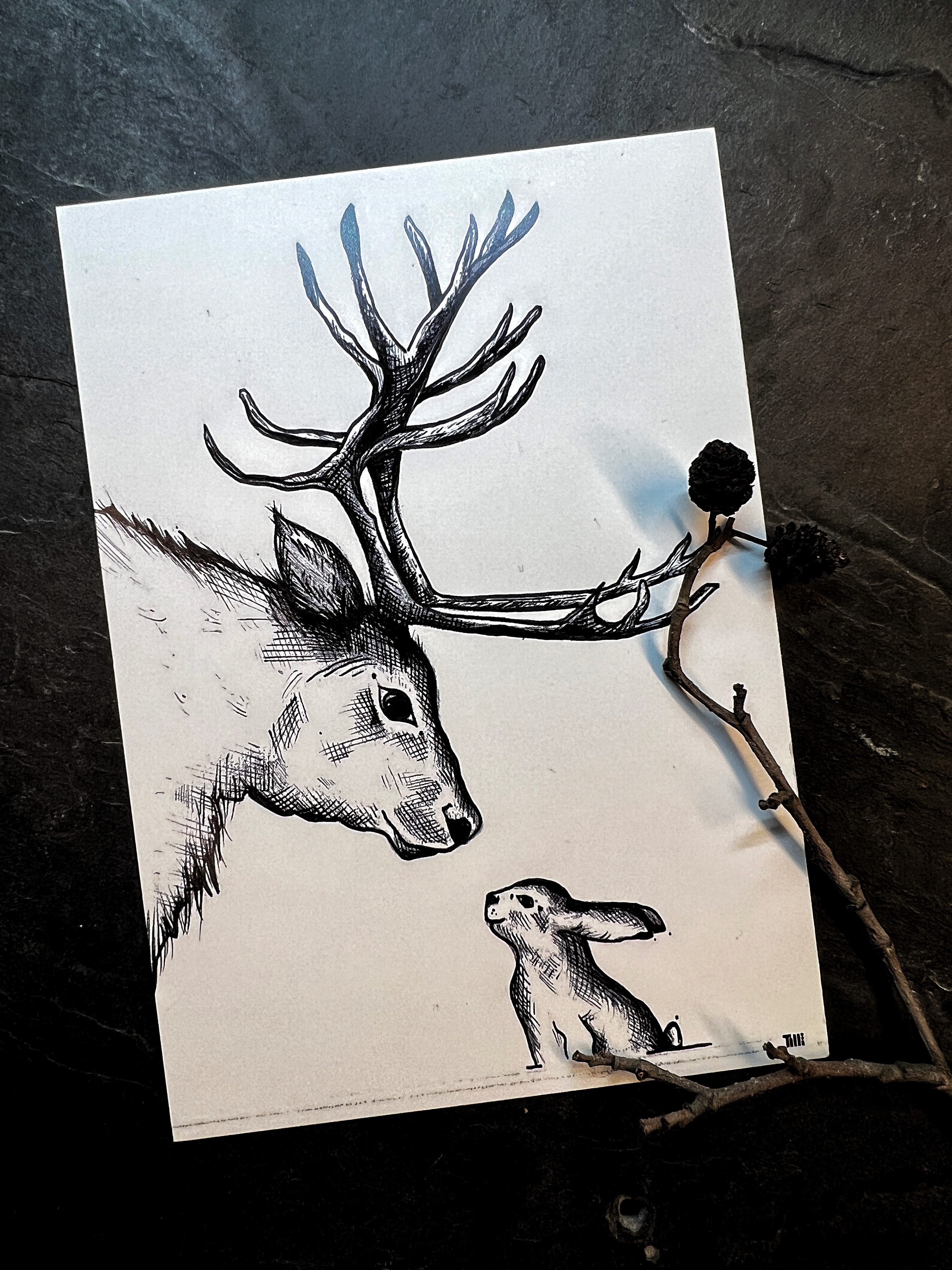 TILLÏ - FOREST LOVE Kunstdruck Postkarte - A6