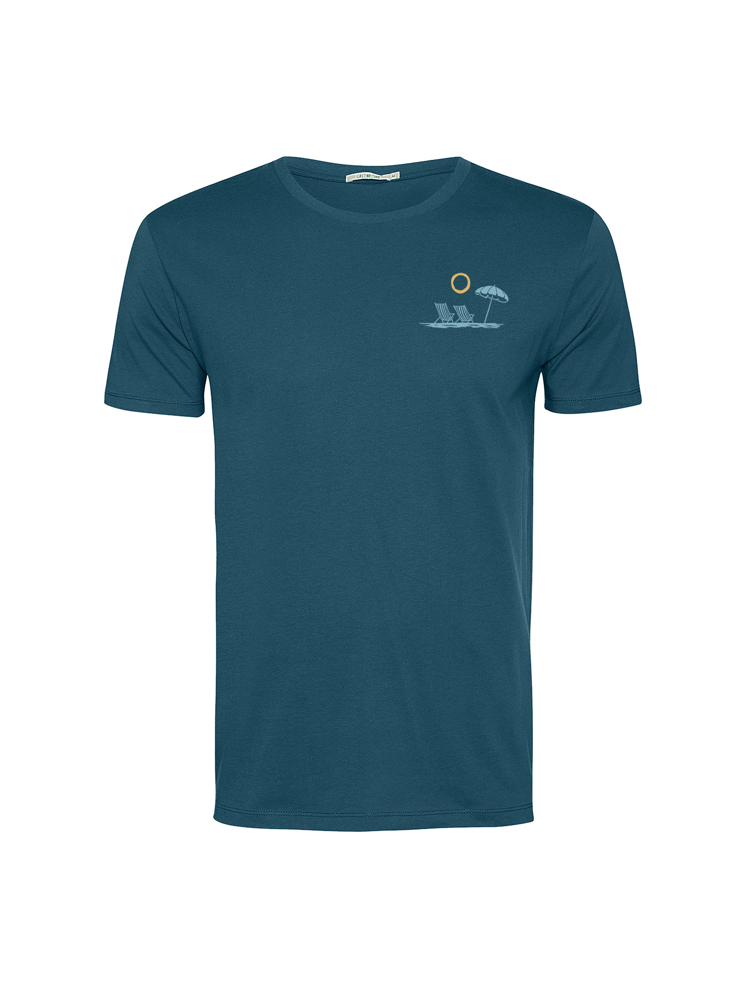 GREENBOMB - BEACH VIEW Guide T-Shirt blue stone