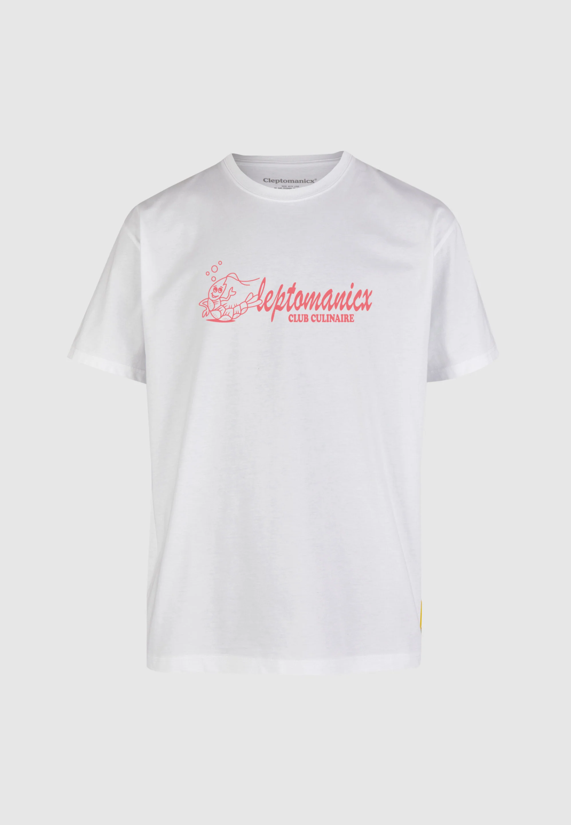 CLEPTOMANICX - CLUB CULLINAIRE GRAPHIC TEE Shirt white