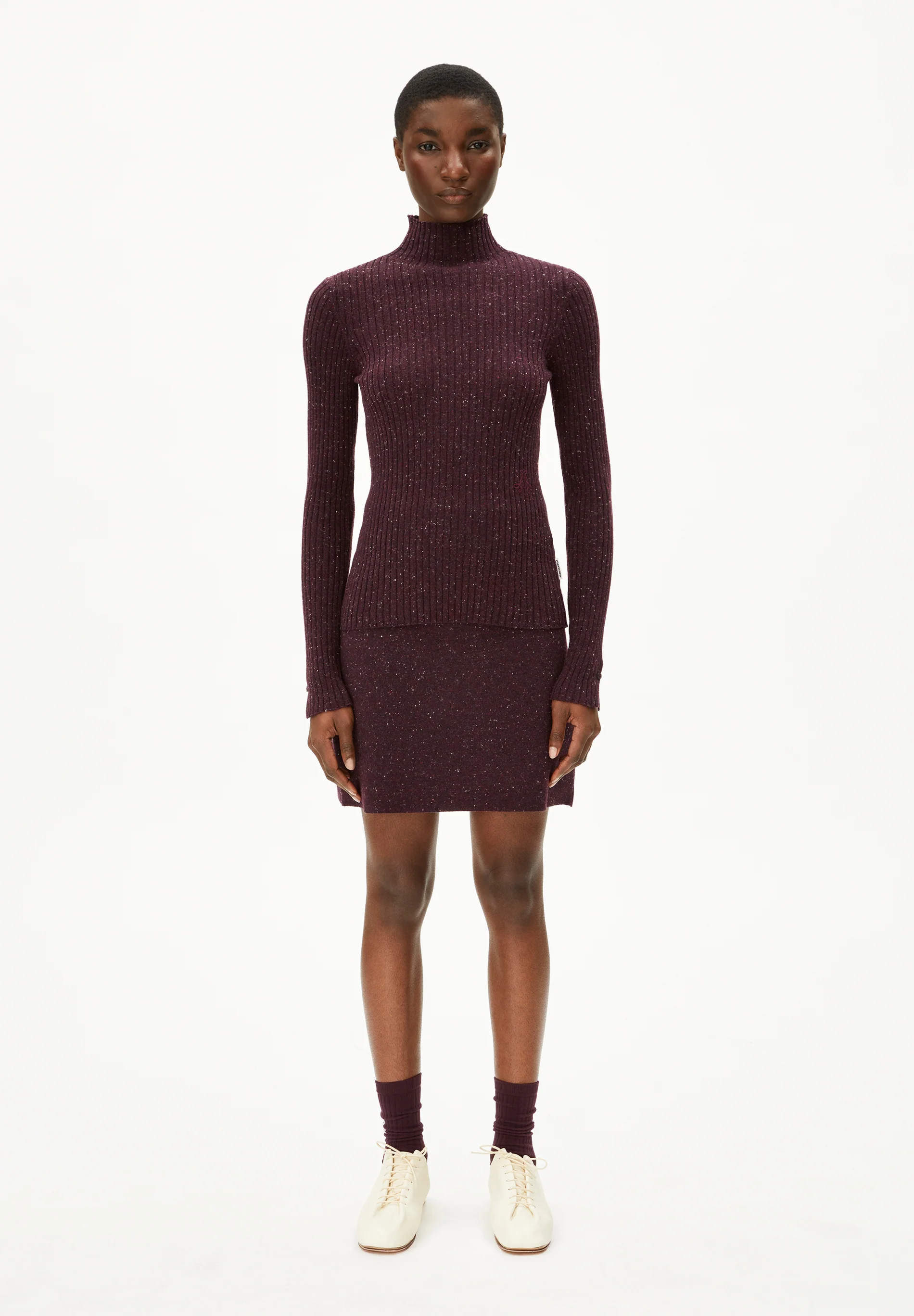 ARMEDANGELS - DARLAA TWEED Rock dark cranberryARMEDANGELS - DARLAA TWEED Rock dark cranberry