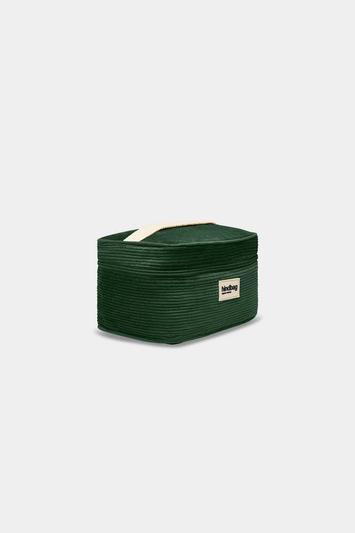 HINDBAG - GASPARD CORD Kulturtasche - tannengrün