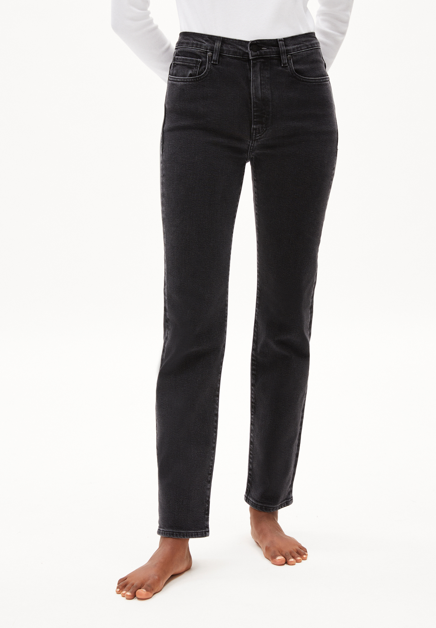 ARMEDANGELS - CARENAA STRAIGHT FIT Jeans true ebony blackARMEDANGELS - CARENAA STRAIGHT FIT Jeans true ebony black