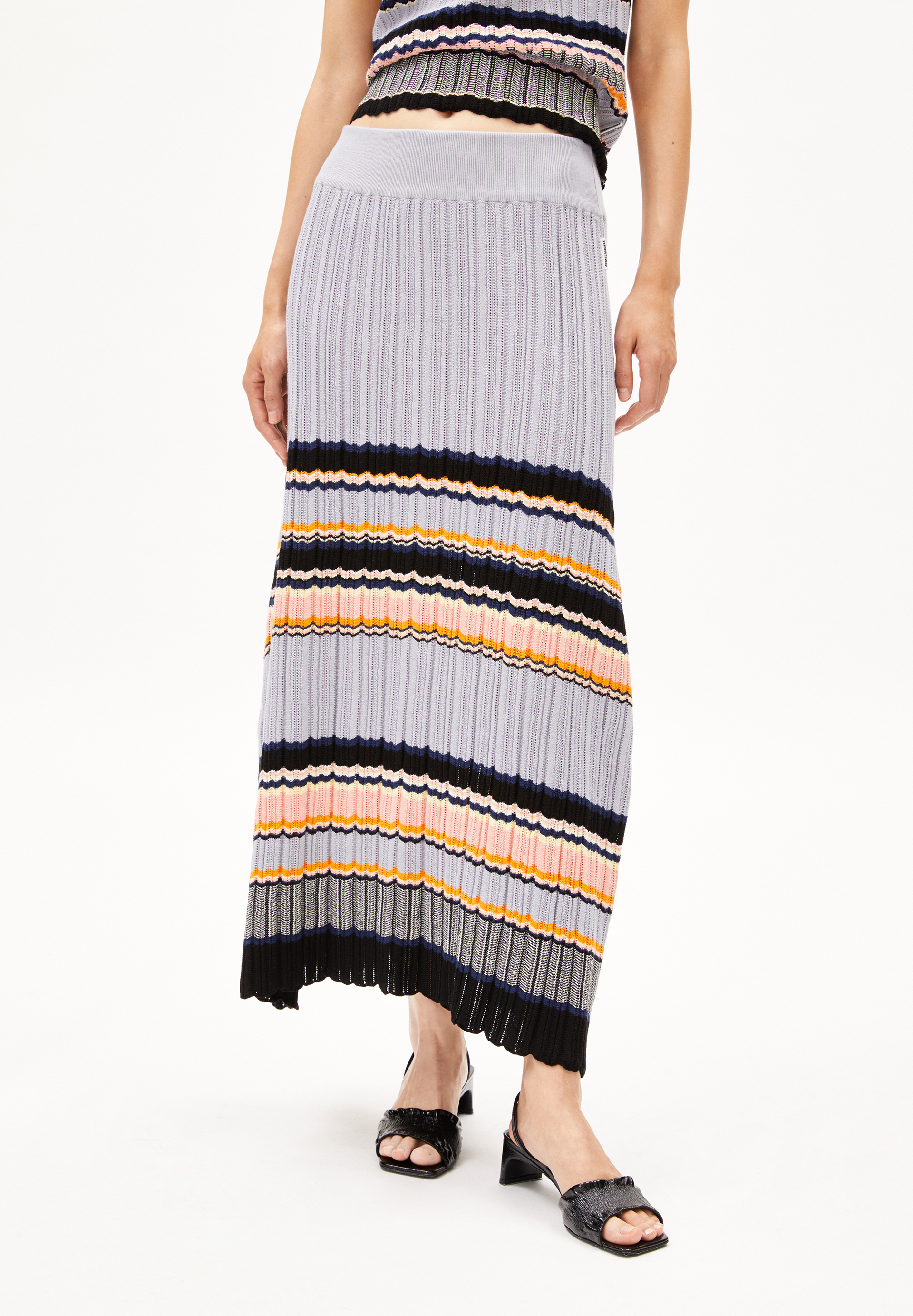 ARMEDANGELS - MINNAS STRIPES STONEY Rock misty morning