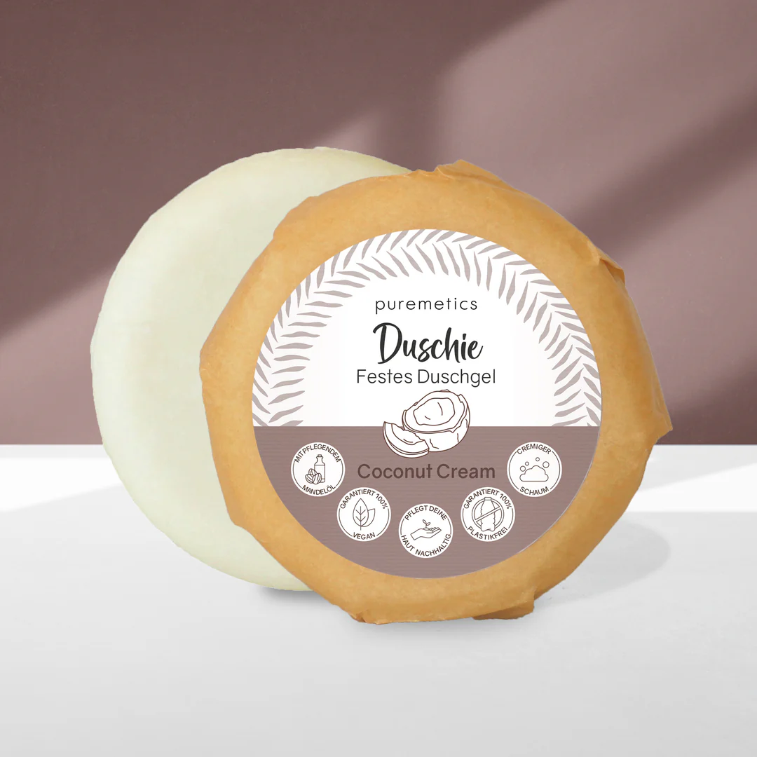PUREMETICS - DUSCHIE festes Duschgel - "Cocunut Cream"