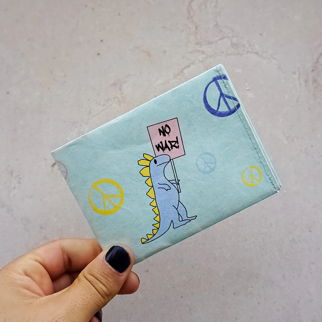 PAPRCUTS - NO WAR - RFID SECURE Portemonnaie