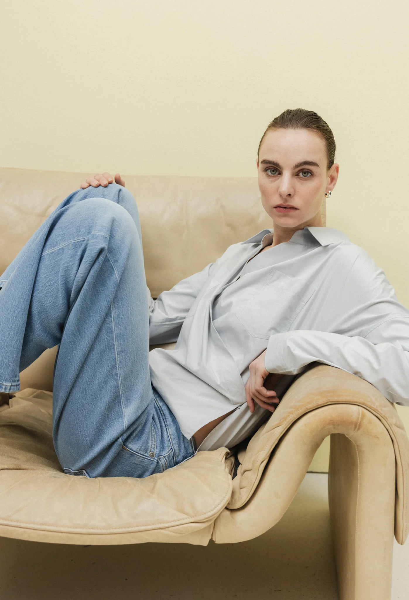 MUD JEANS - CLEO MID LOOSE Jeans light stone vintage