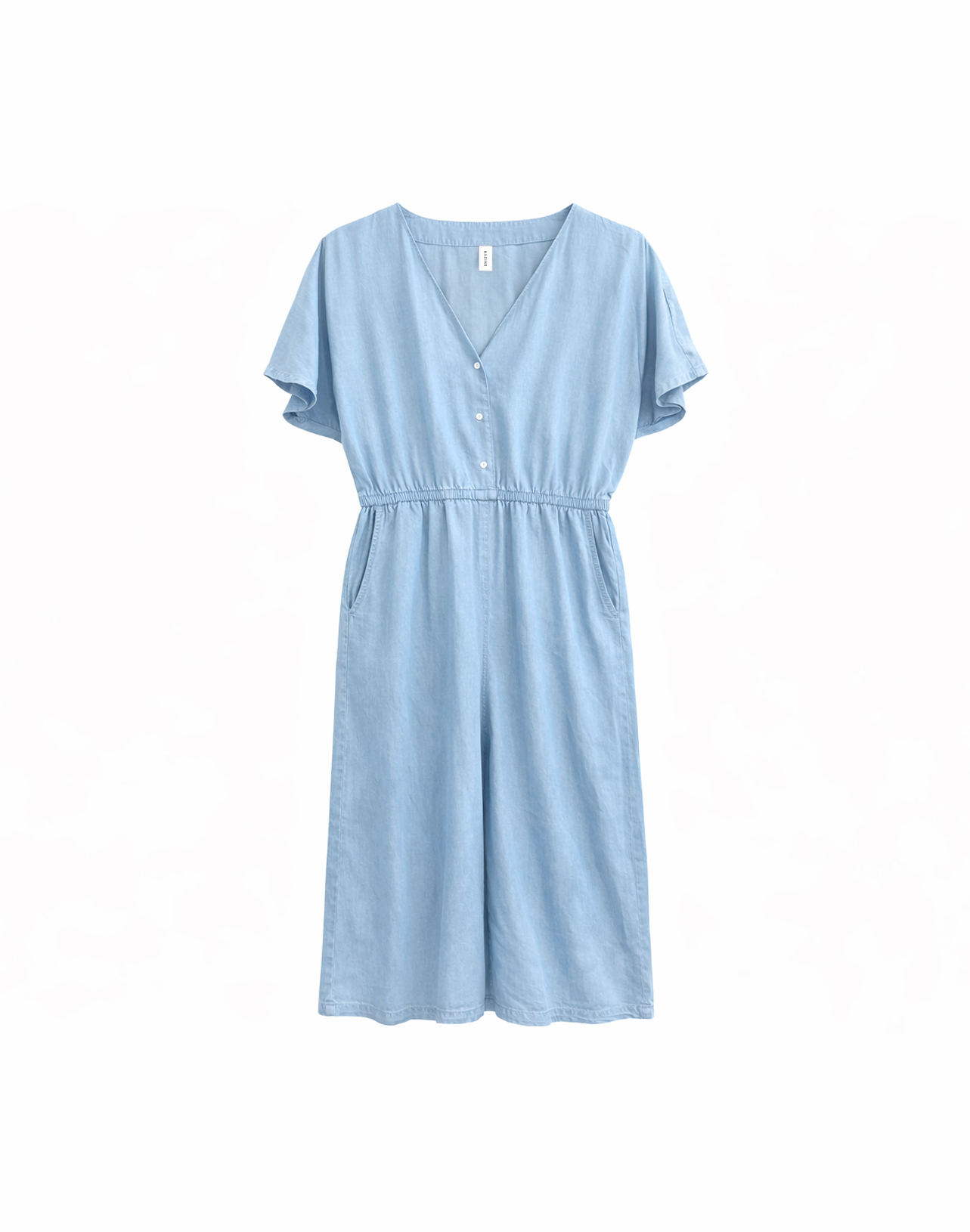 MAZINE - KIRA WIDE LEG JUMPSUIT TENCEL Overall light blue wash