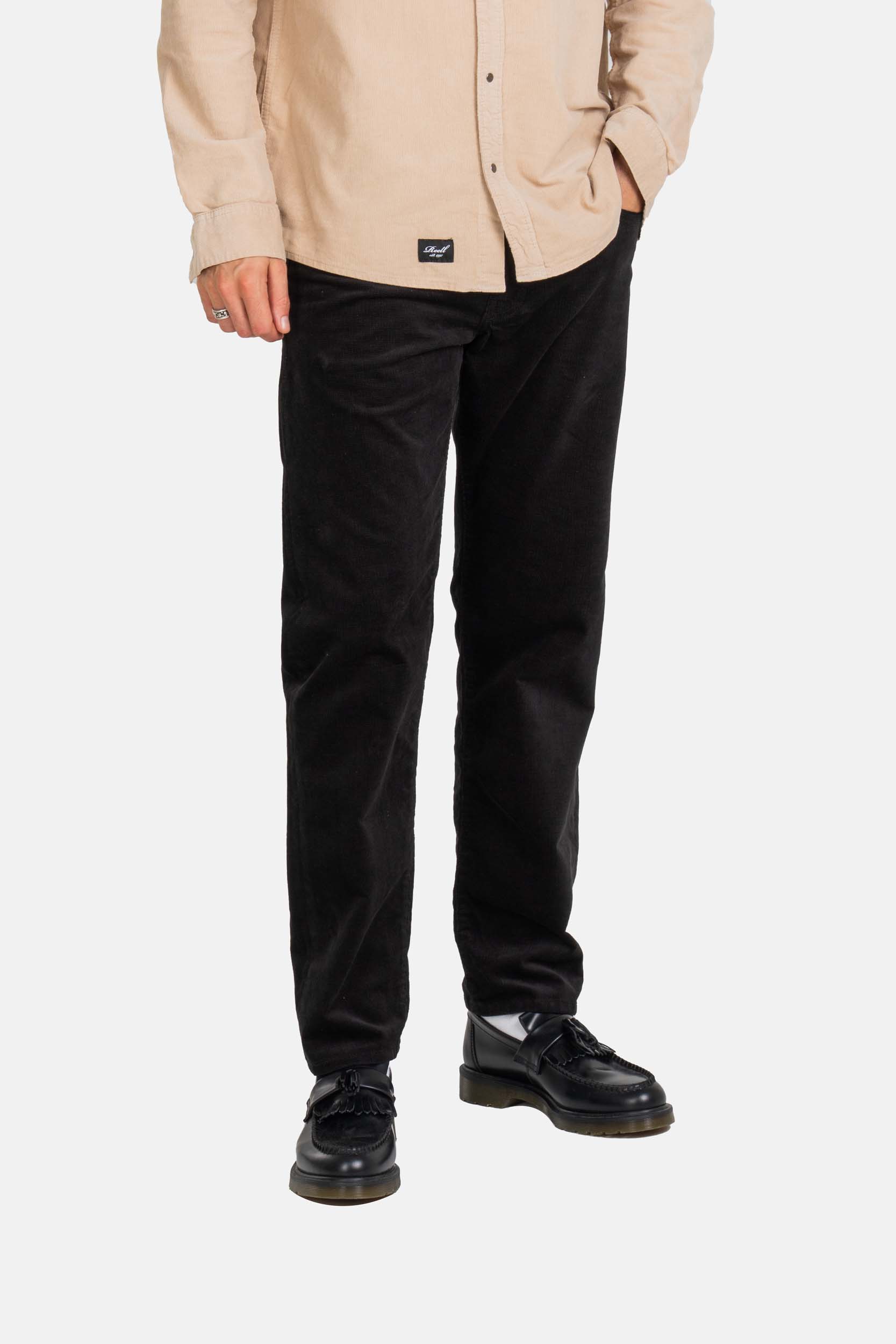 REELL - BARFLY Kordhose deep black square cord