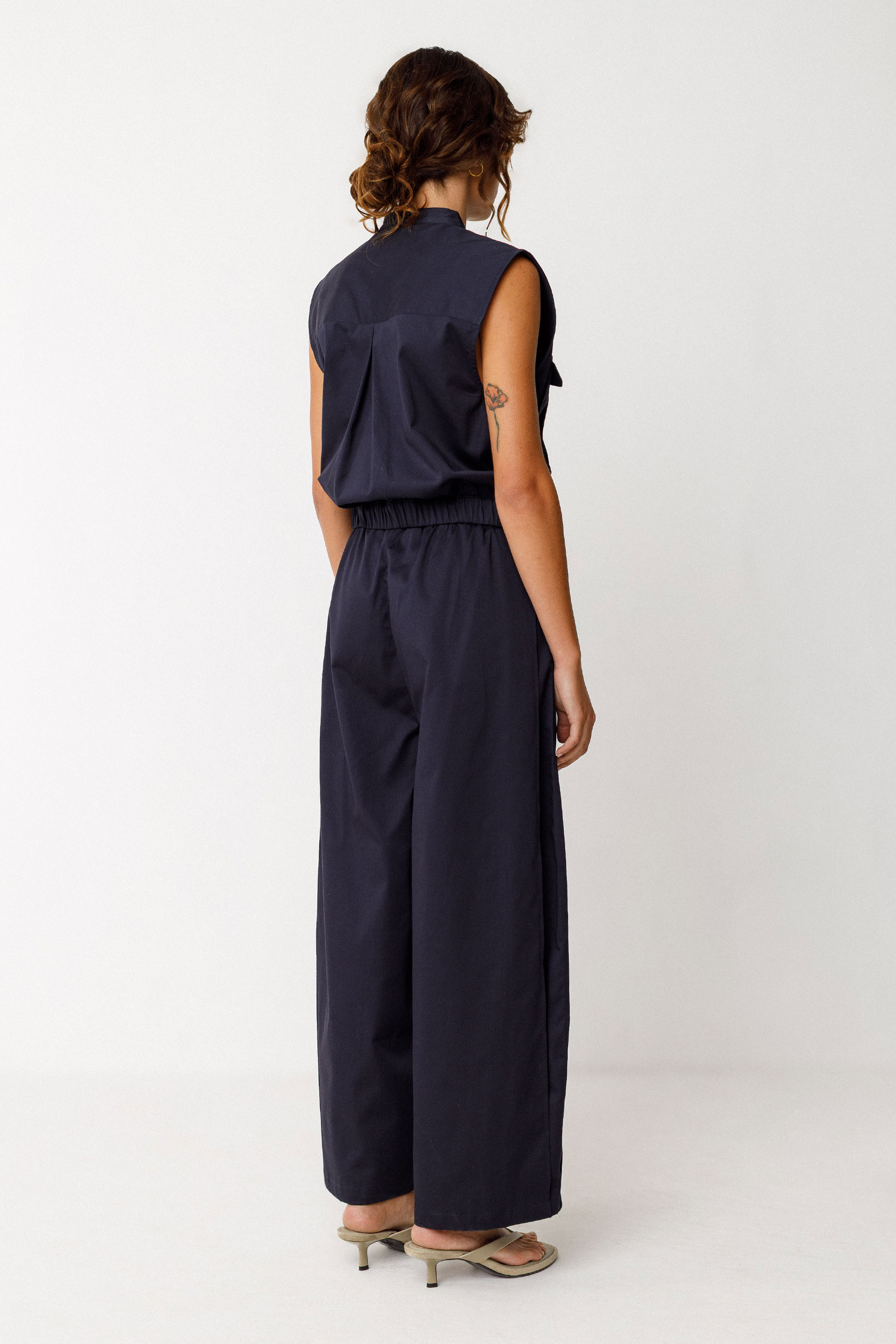 SKFK - AINE GOTS TROUSERS Hose B9 navy