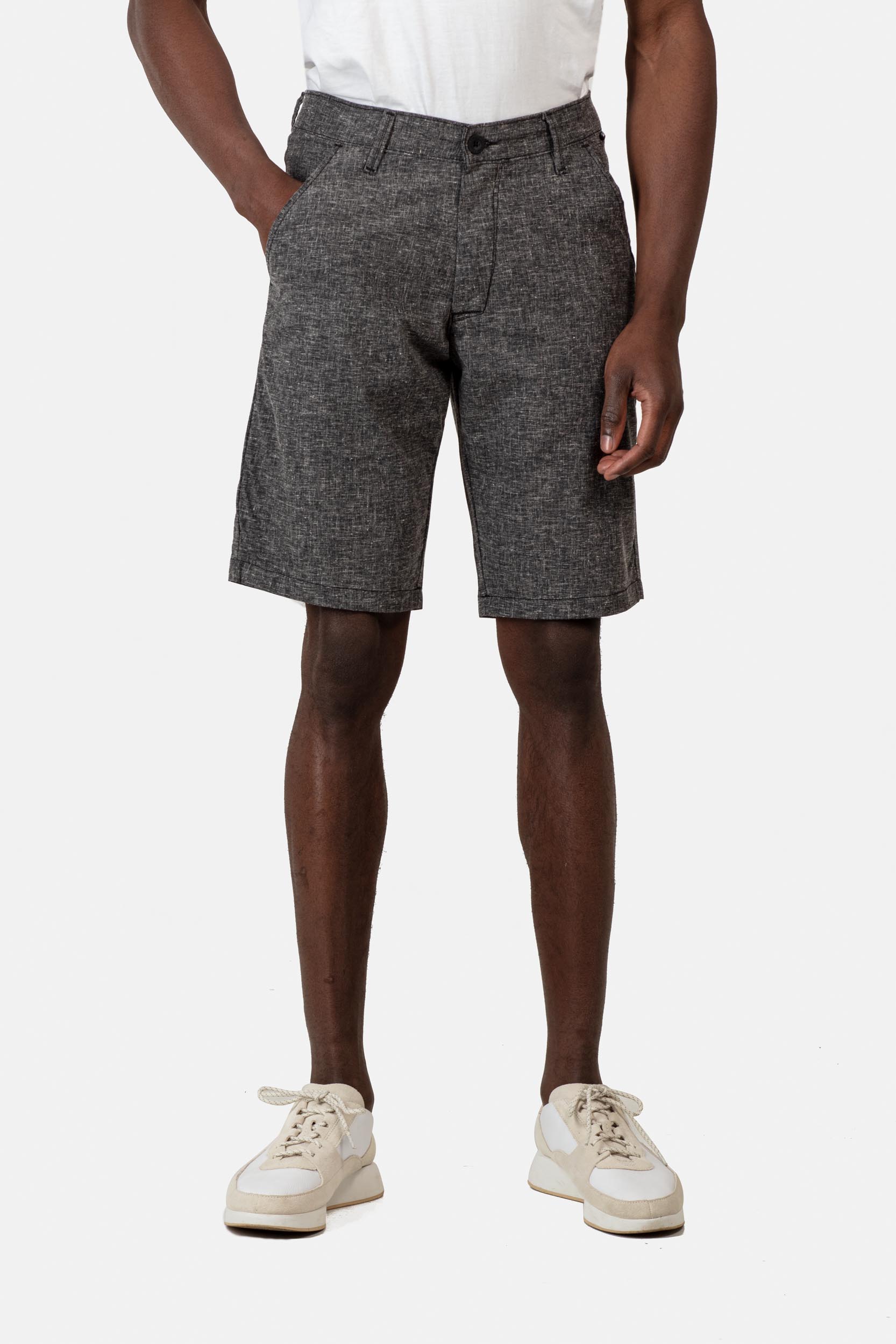 REELL - FLEX GRIP CHINO Short black linen