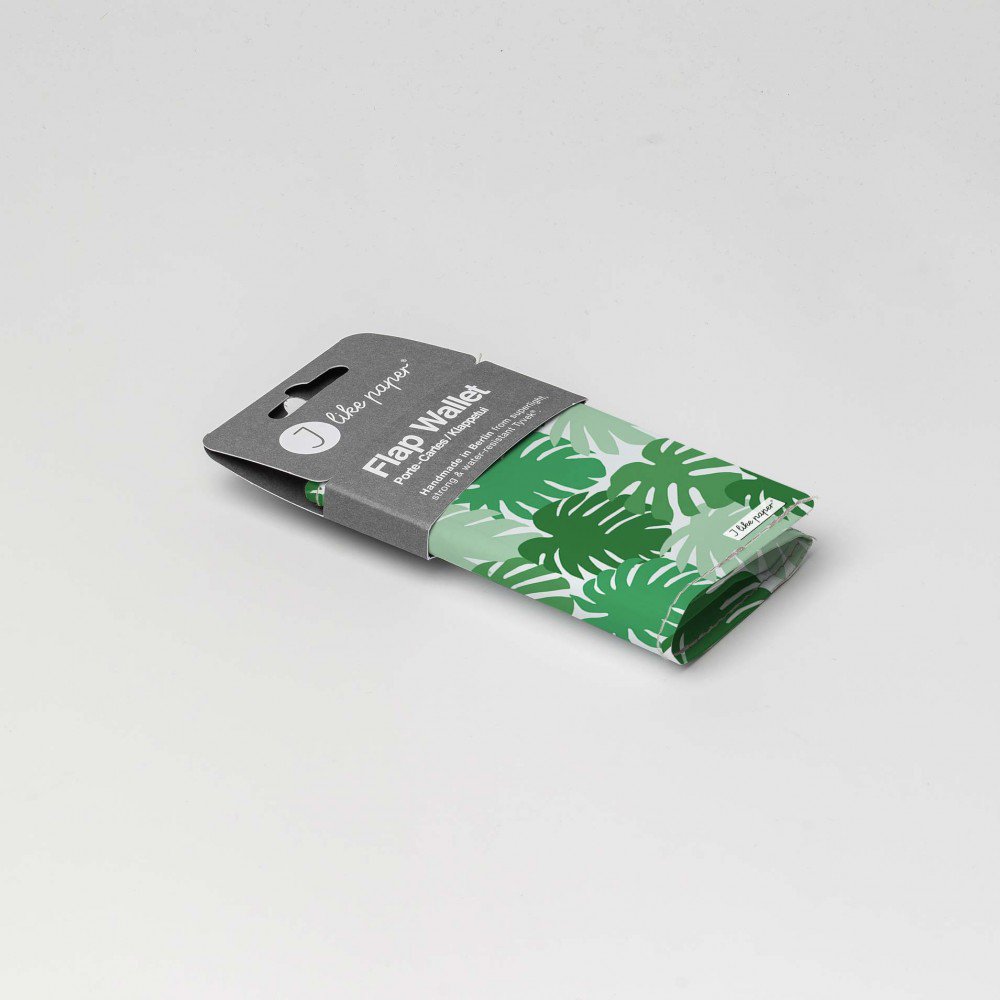 I LIKE PAPER - GREEN JUNGLE Tyvek® Faltgeldbörse - mehrfarbig
