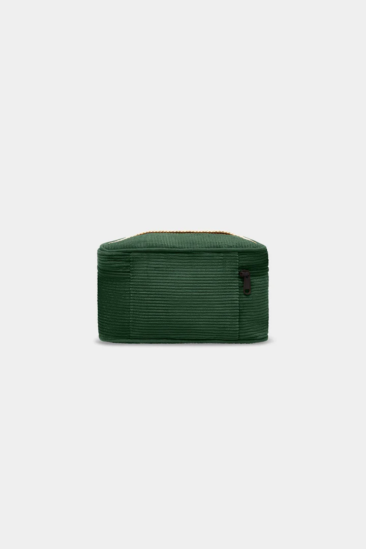 HINDBAG - GASPARD CORD Kulturtasche - tannengrün