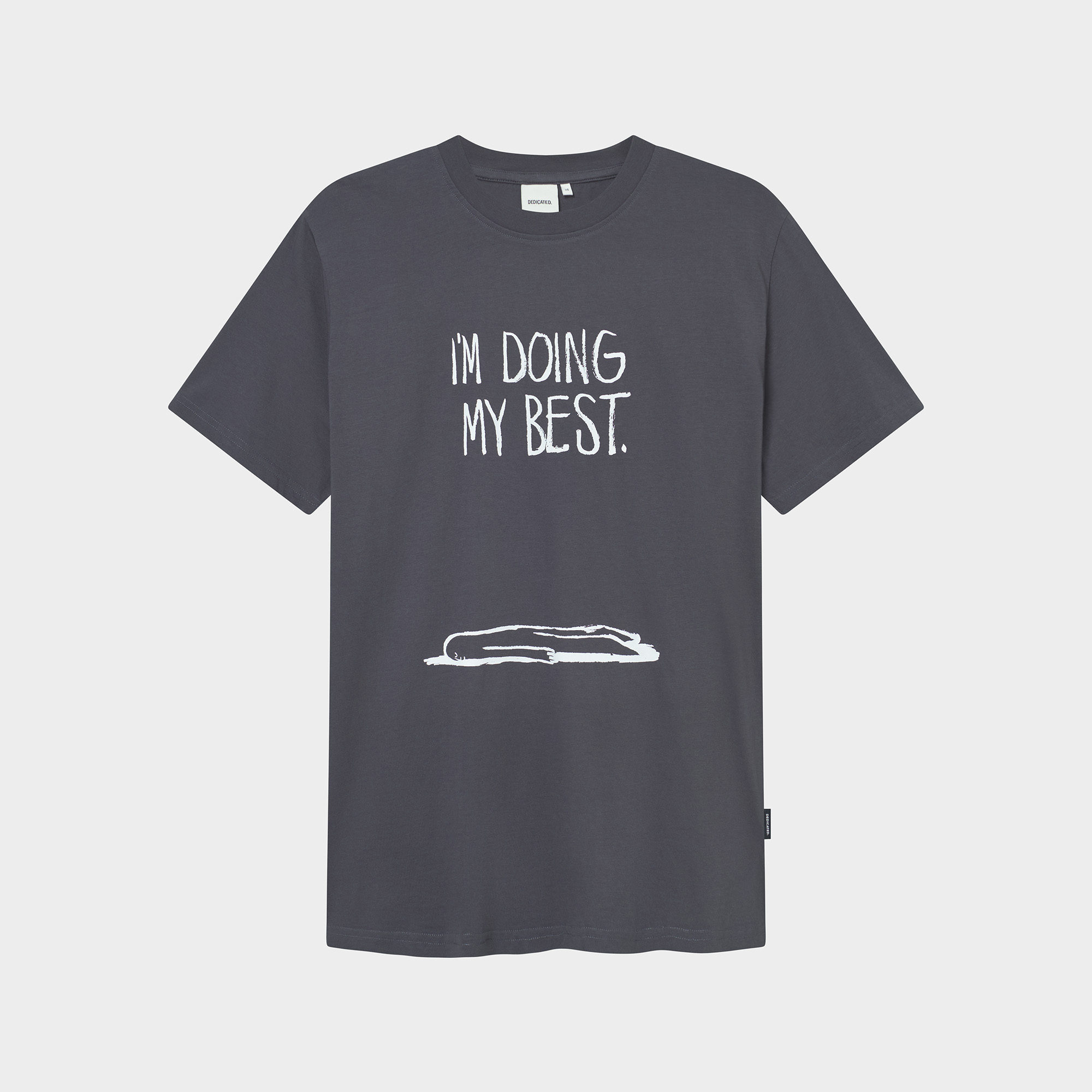 DOING MY BEST STOCKHOLM T-Shirt charcoal