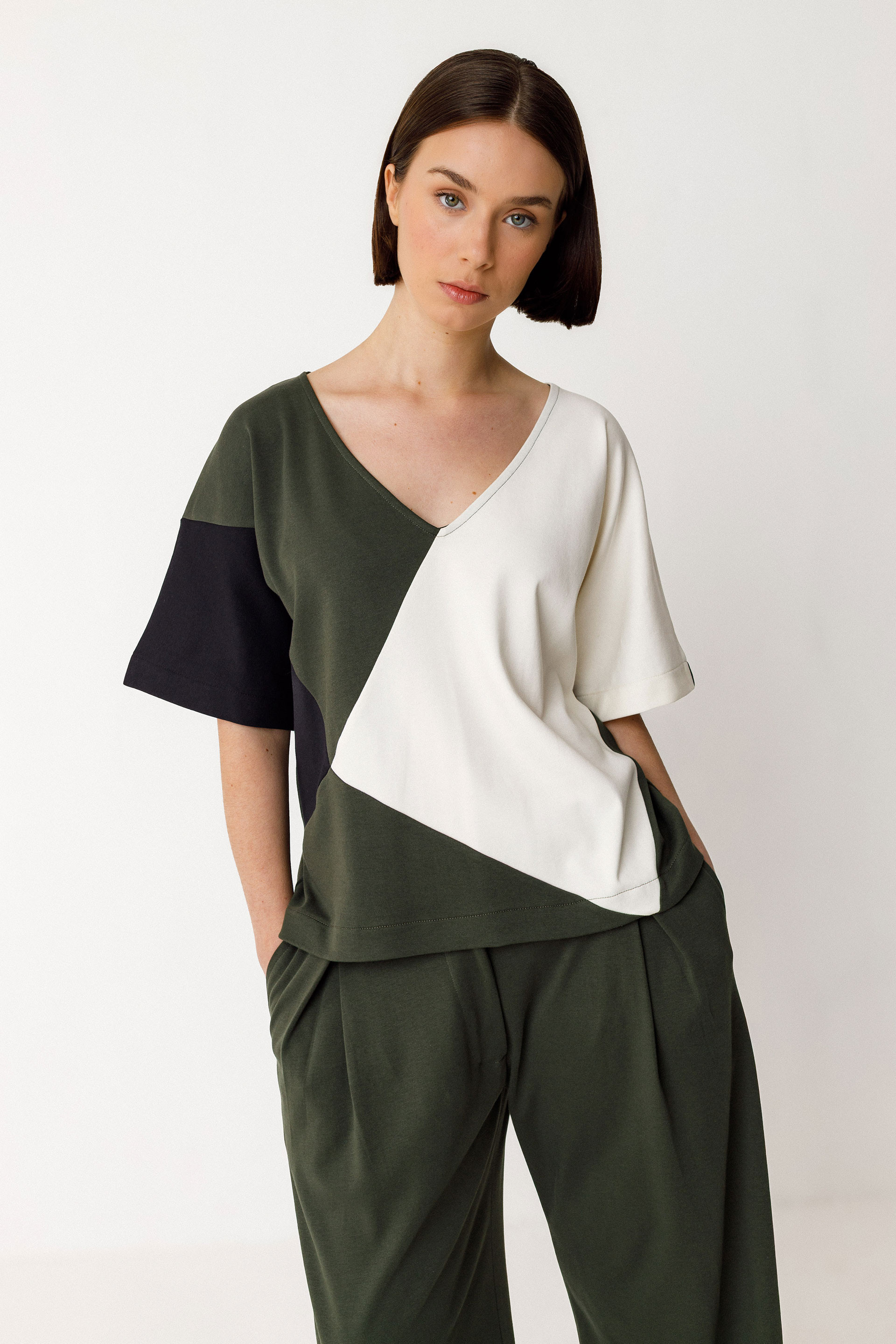 SKFK - ELUSKA GOTS T- Shirt G9 bottle green