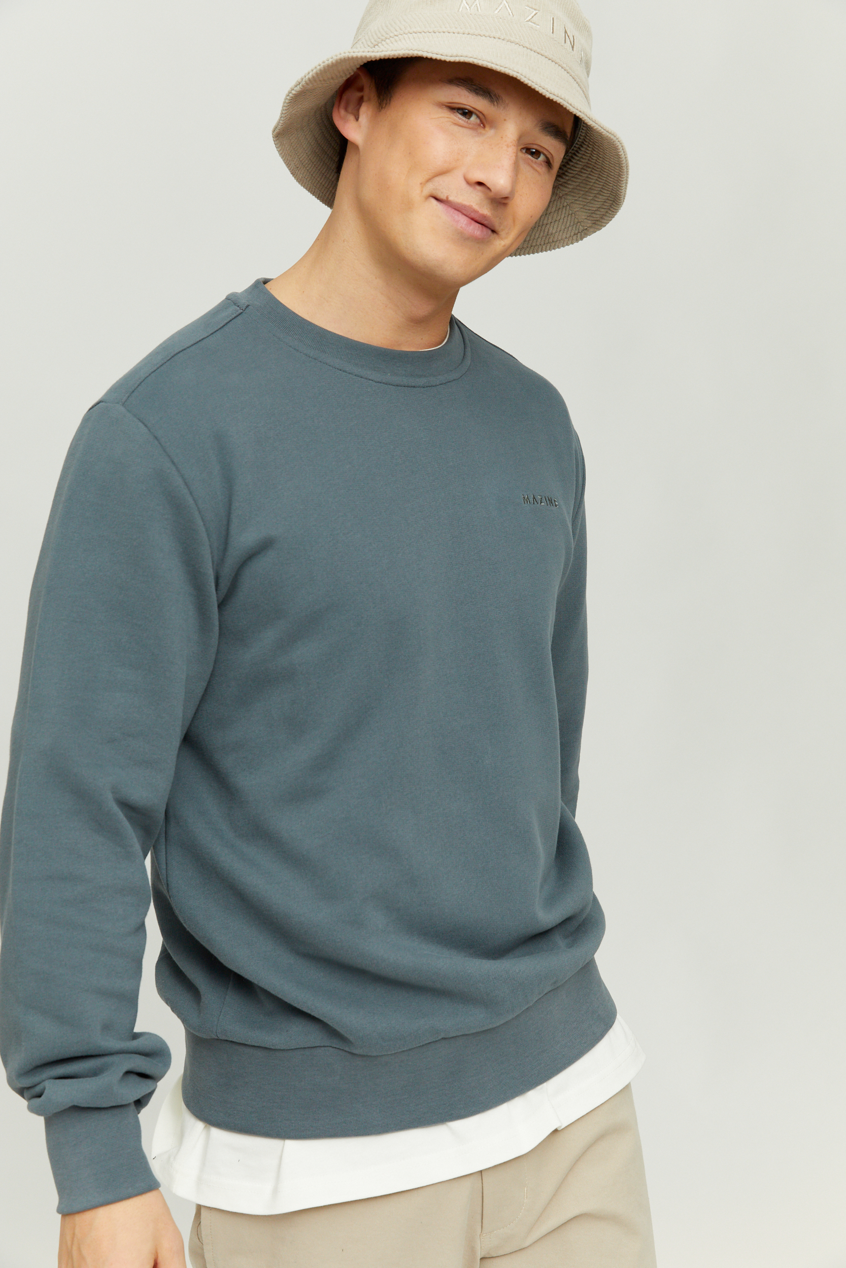 MAZINE - BURWOOD SWEATER Pullover steel blue