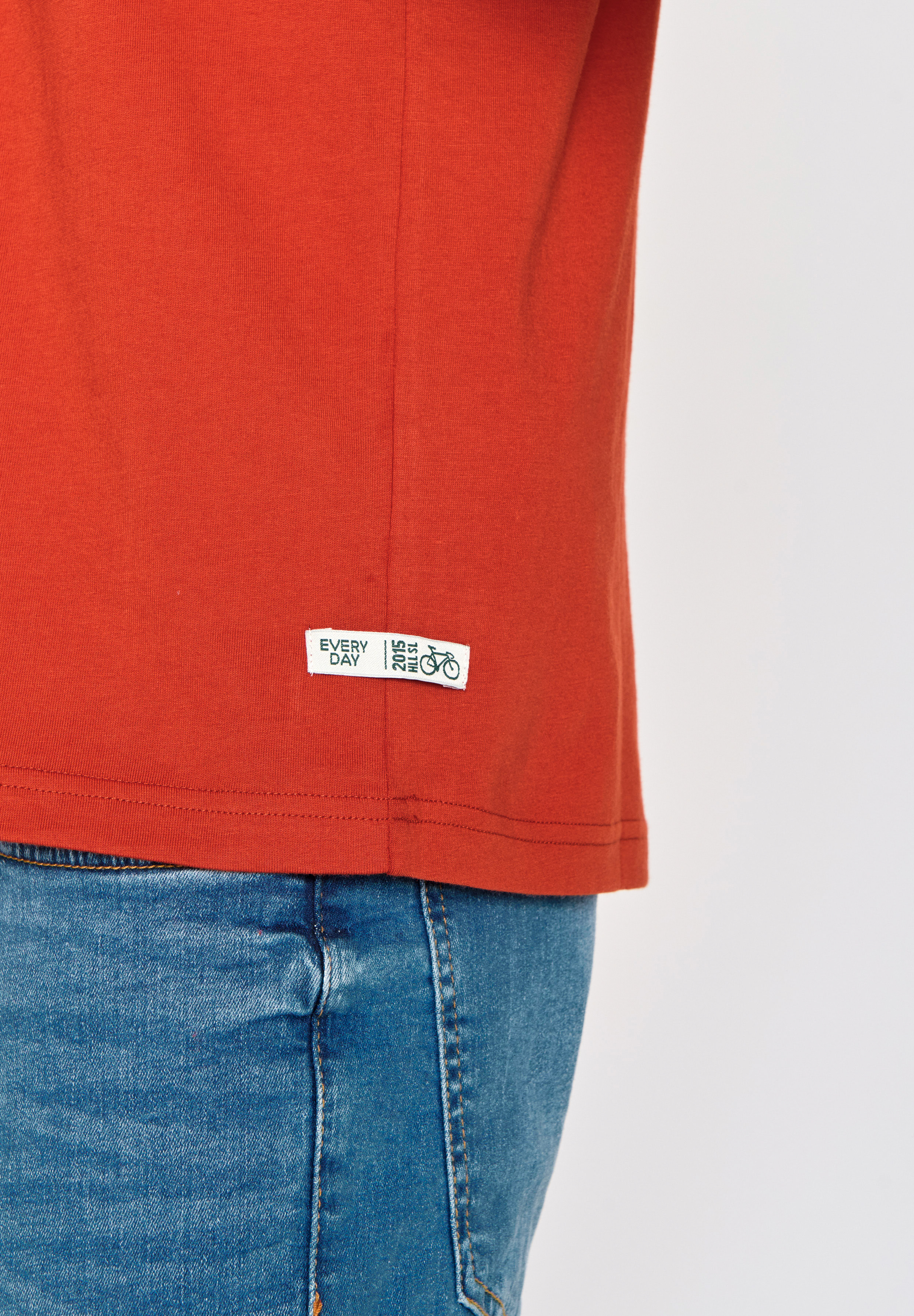 GREENBOMB - BASIC FUSION GOTS T-Shirt clay red
