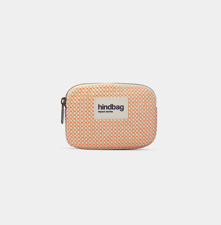 HINDBAG - LILI Geldbörse - coral woven