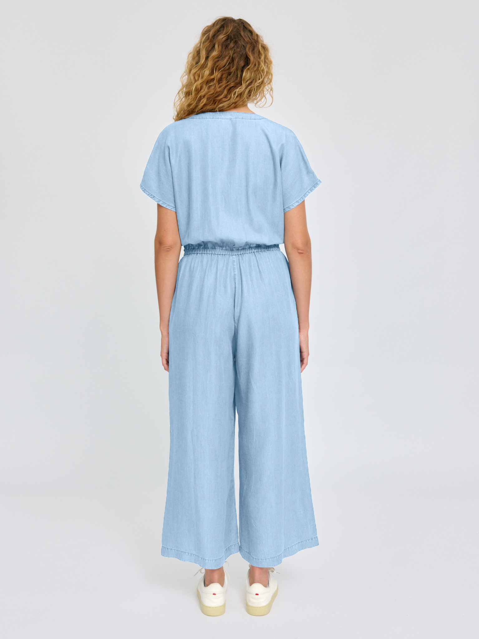 MAZINE - KIRA WIDE LEG JUMPSUIT TENCEL Overall light blue wash
