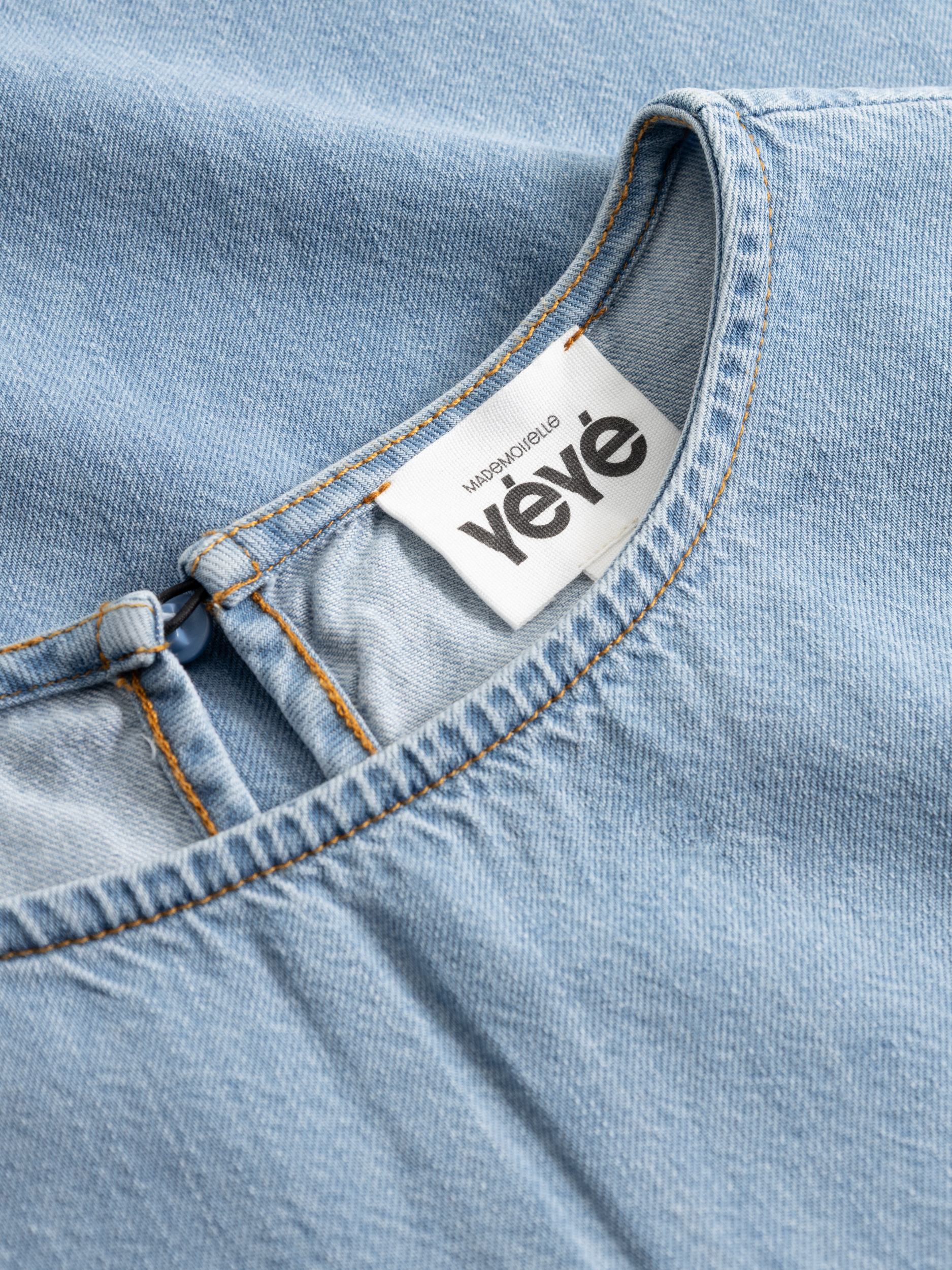 MADEMOISELLE YEYE - FLASHBACK ECOVERO TOP Shirt - light blue