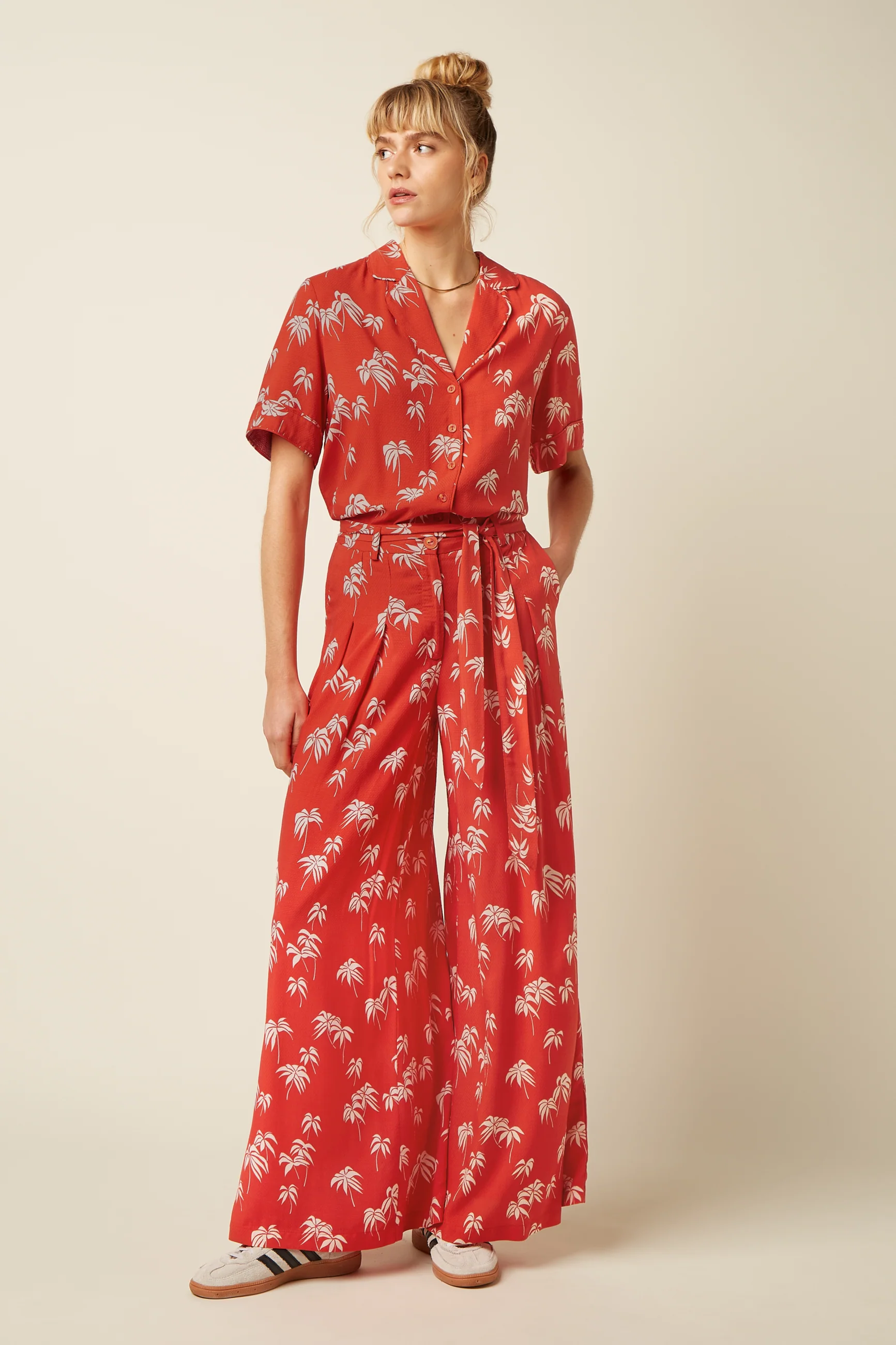 KING LOUIE - ELSIE BLOUSE Bluse summer fig