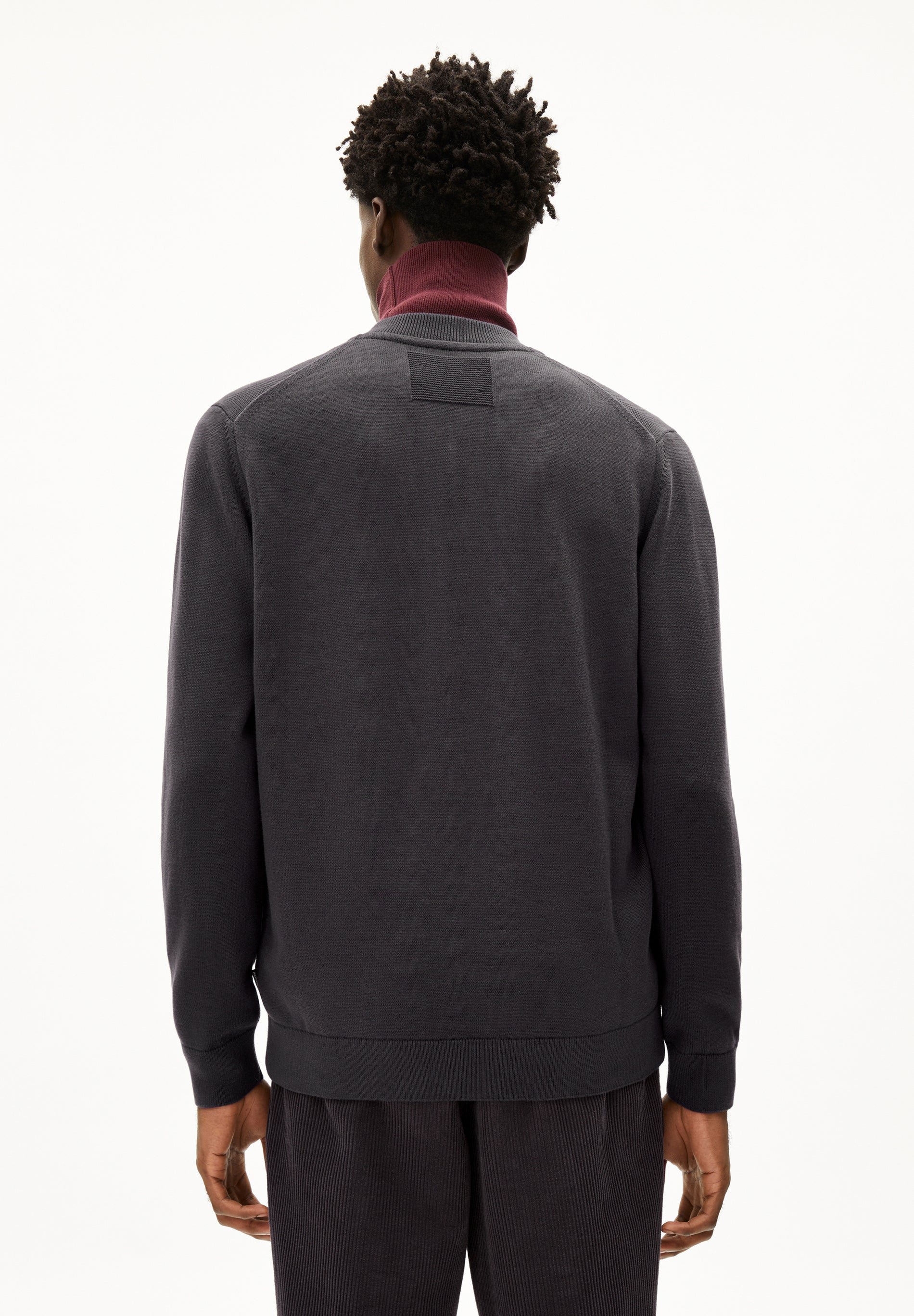 ARMEDANGELS - AGAAMON Strickjacke dark steel