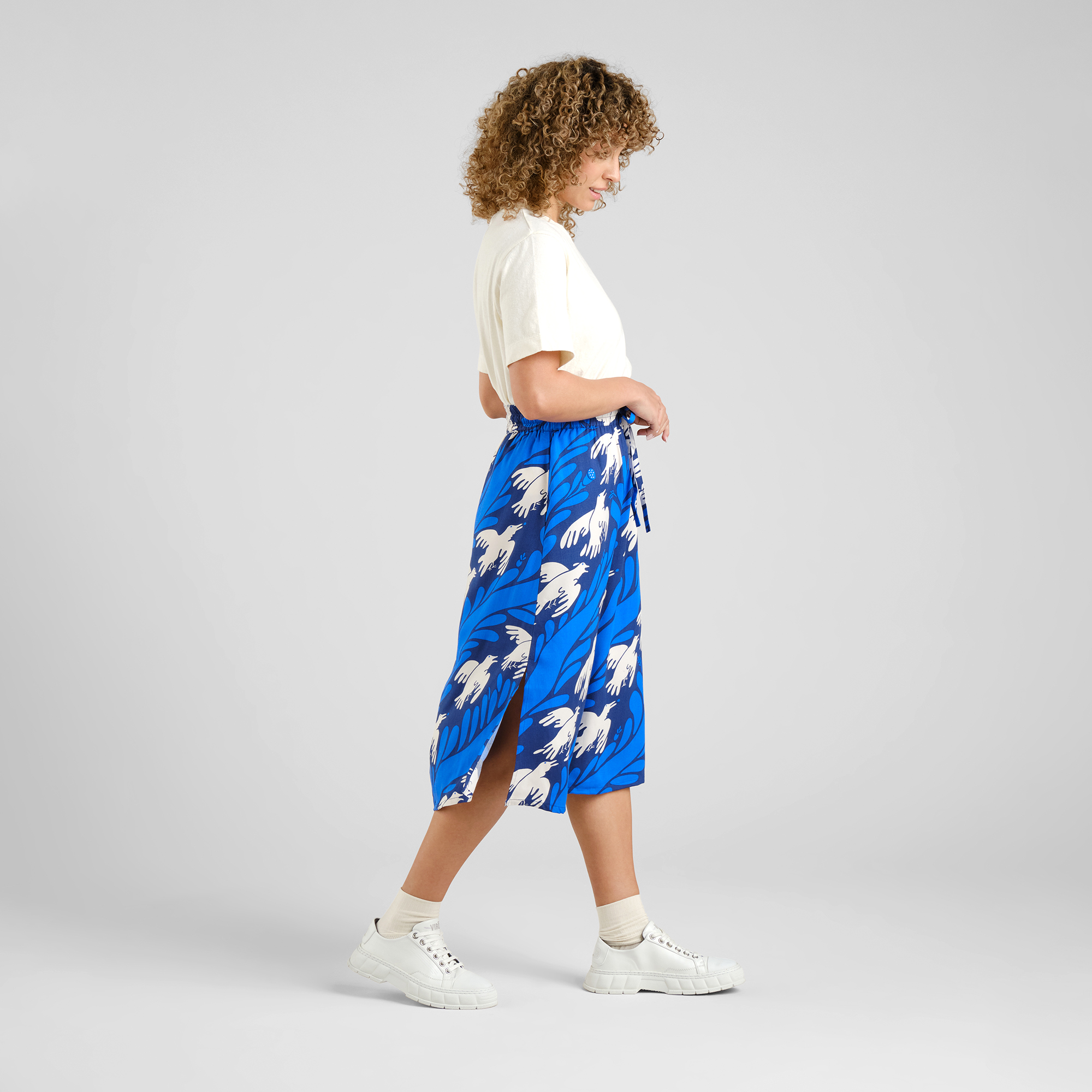 DEDICATED - KLIPPAN THE PHOENIX SKIRT Ecovero Rock blue