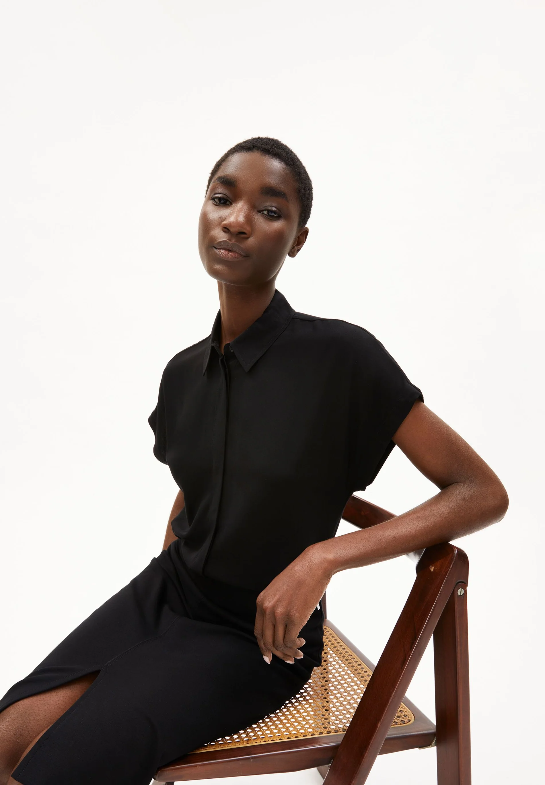 ARMEDANGELS - LARISAANA Bluse black
