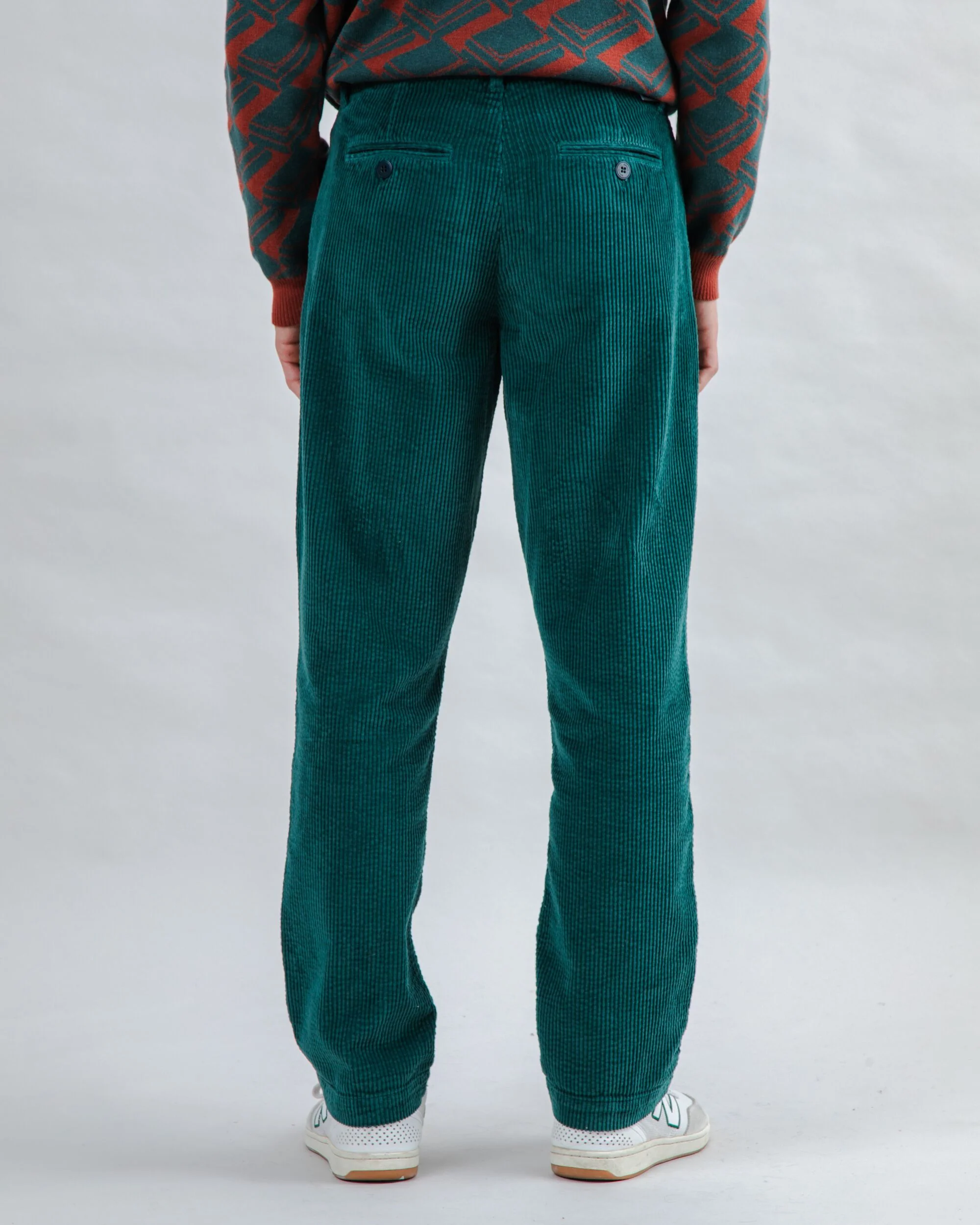 BRAVA  FABRICS - FRIDO CORDUROY Kord Hose green